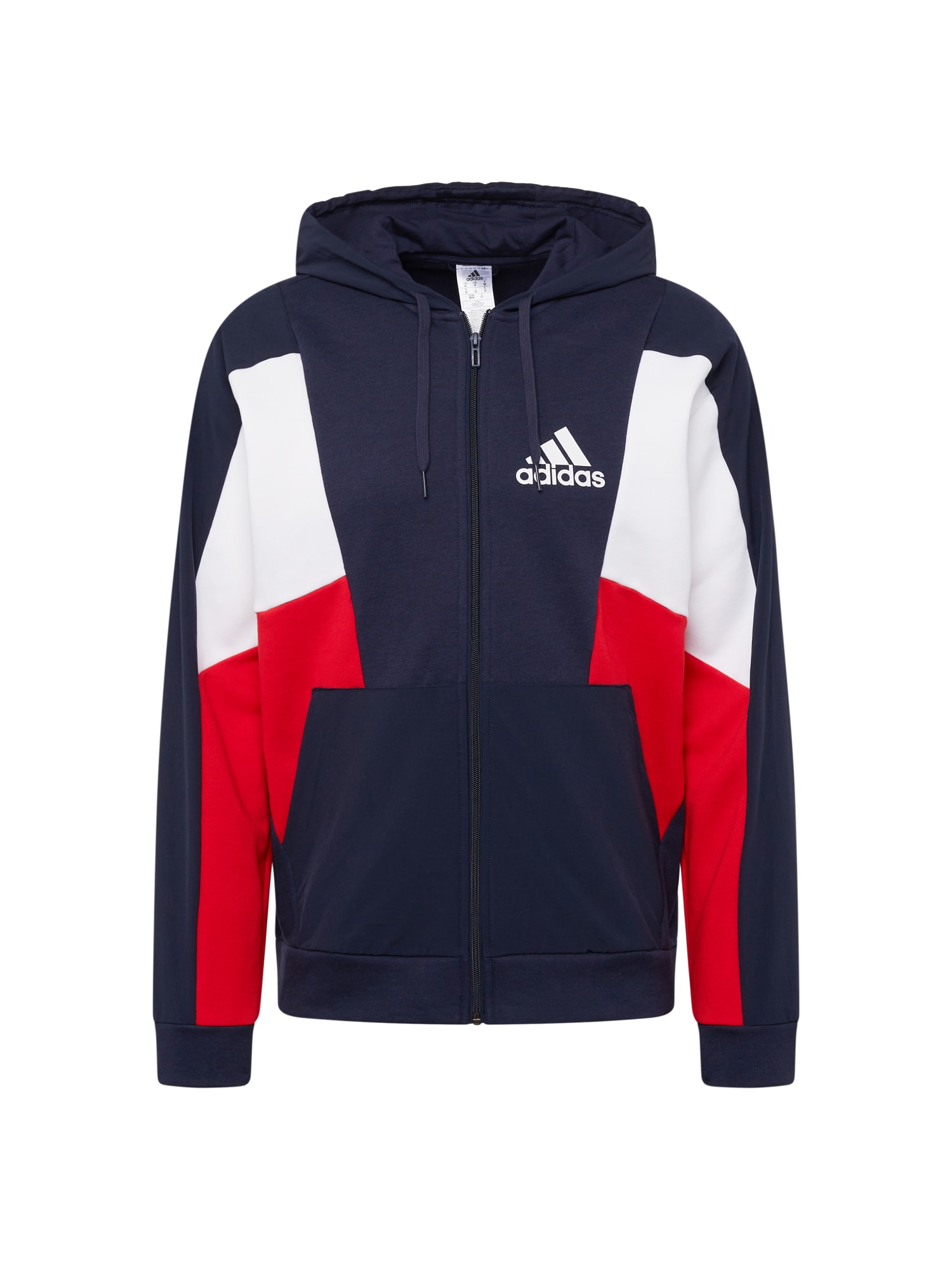 ADIDAS SPORTSWEAR Športna jopa na zadrgo  temno modra / rdeča / bela