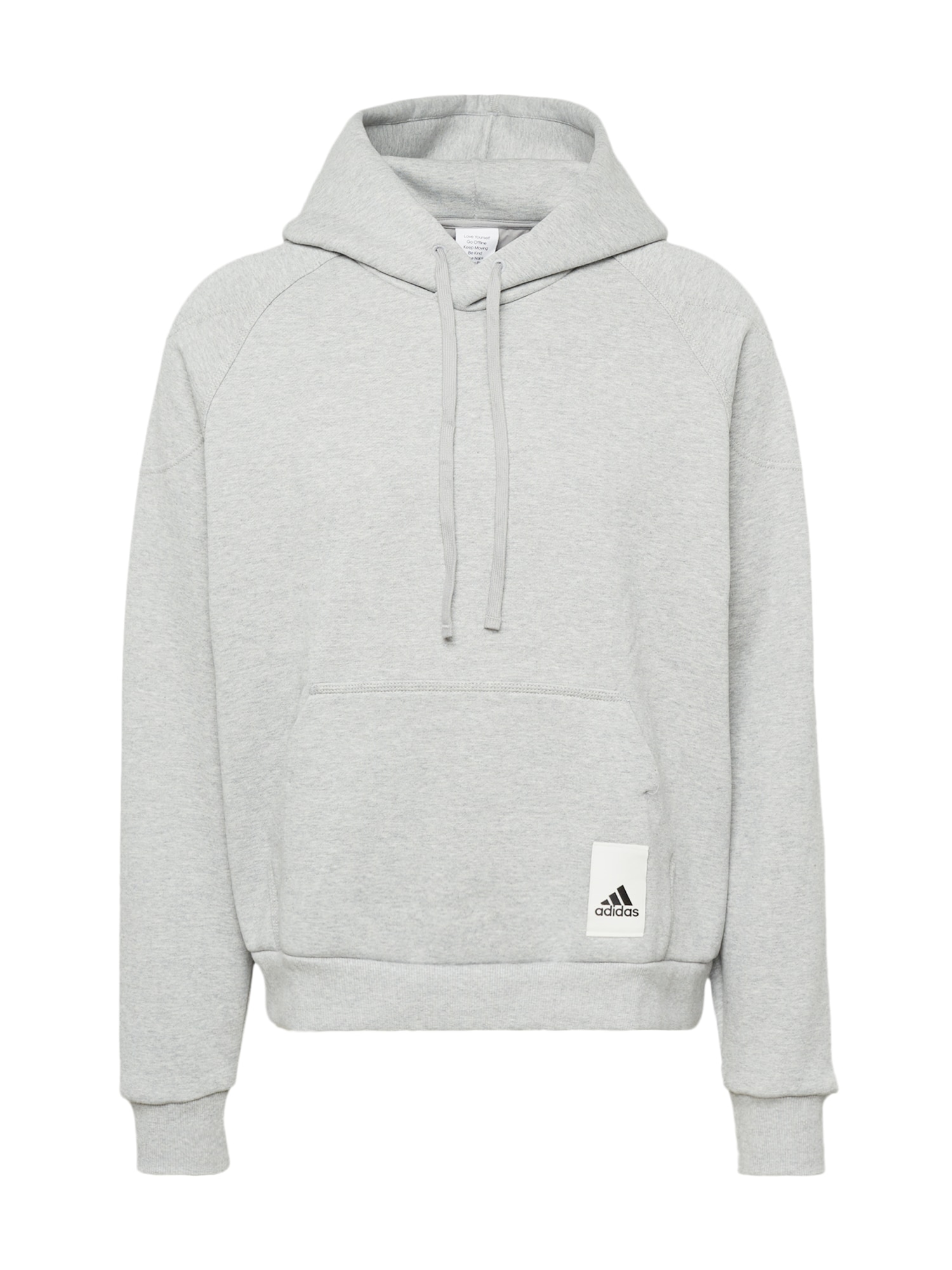 ADIDAS SPORTSWEAR Športna majica 'CAPS'  pegasto siva