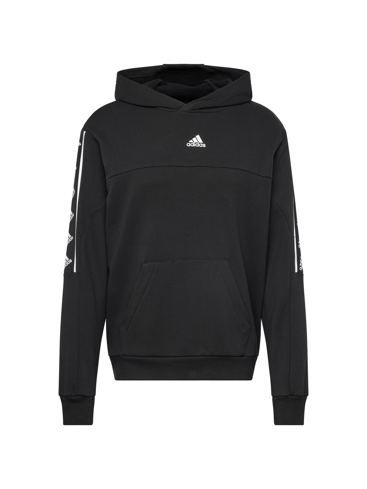 ADIDAS SPORTSWEAR Športna majica  črna / bela