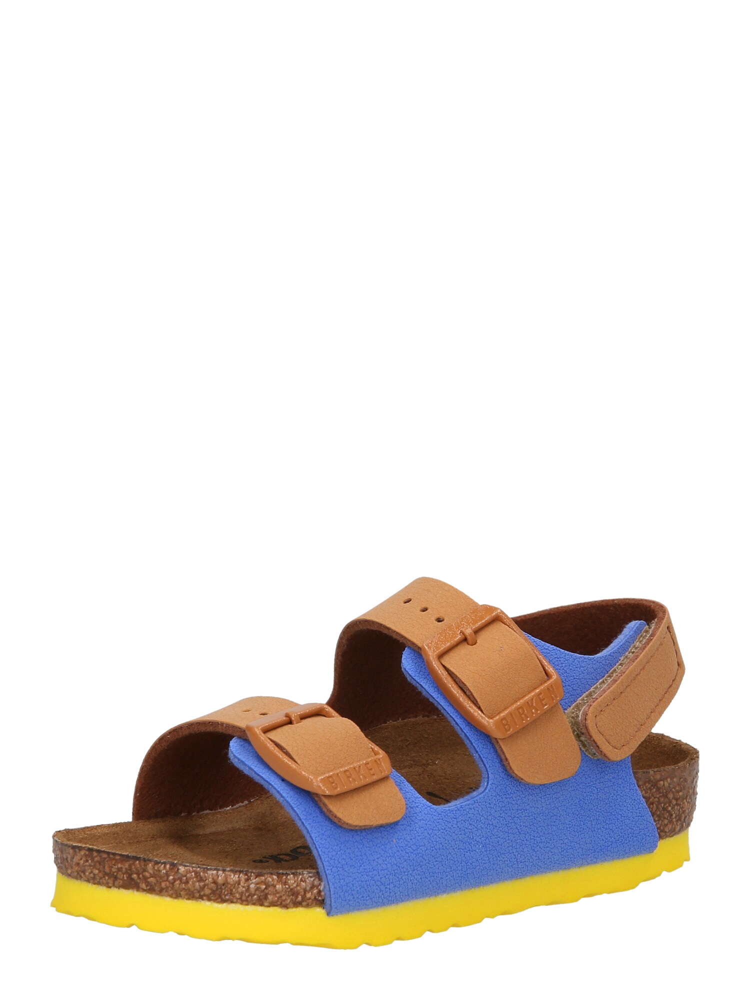 BIRKENSTOCK Odprti čevlji 'Milano'  modra / karamel