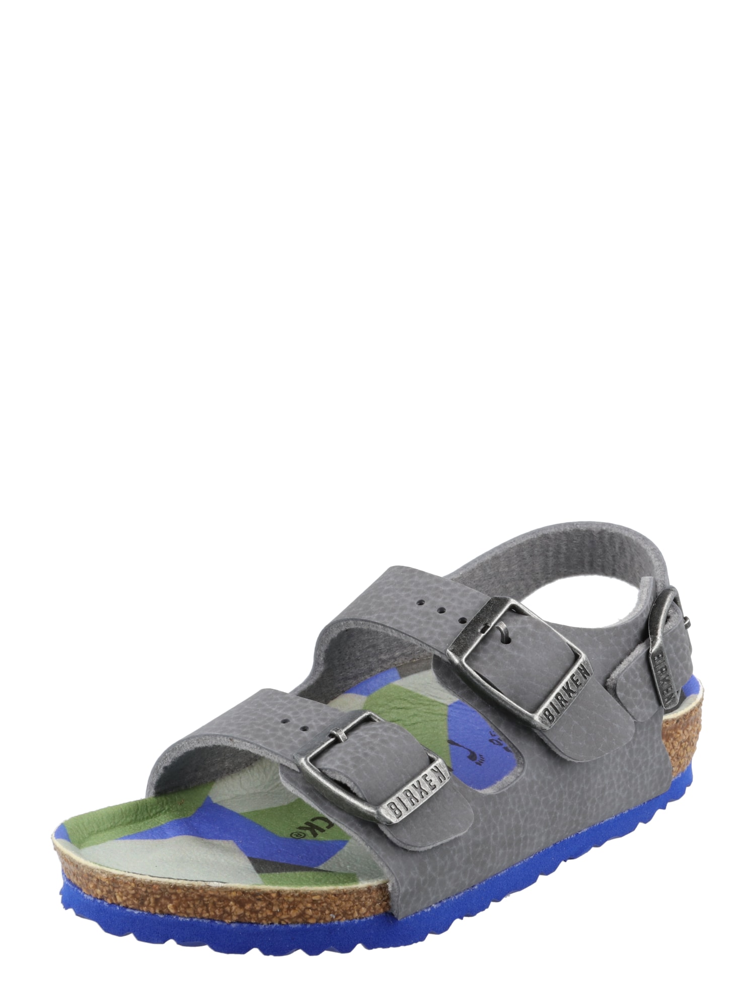 BIRKENSTOCK Odprti čevlji 'Milano'  temno siva