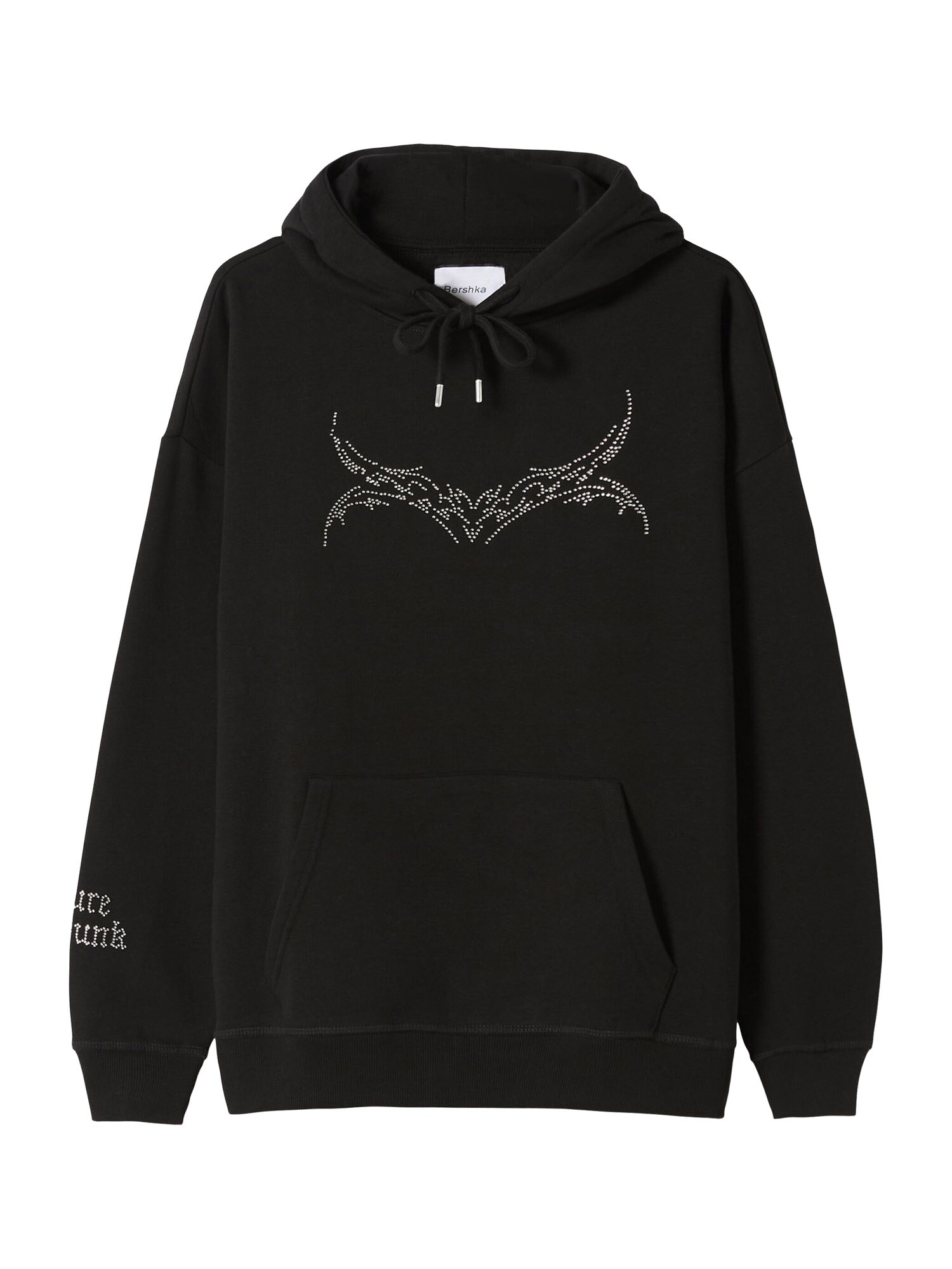 Bershka Majica  črna