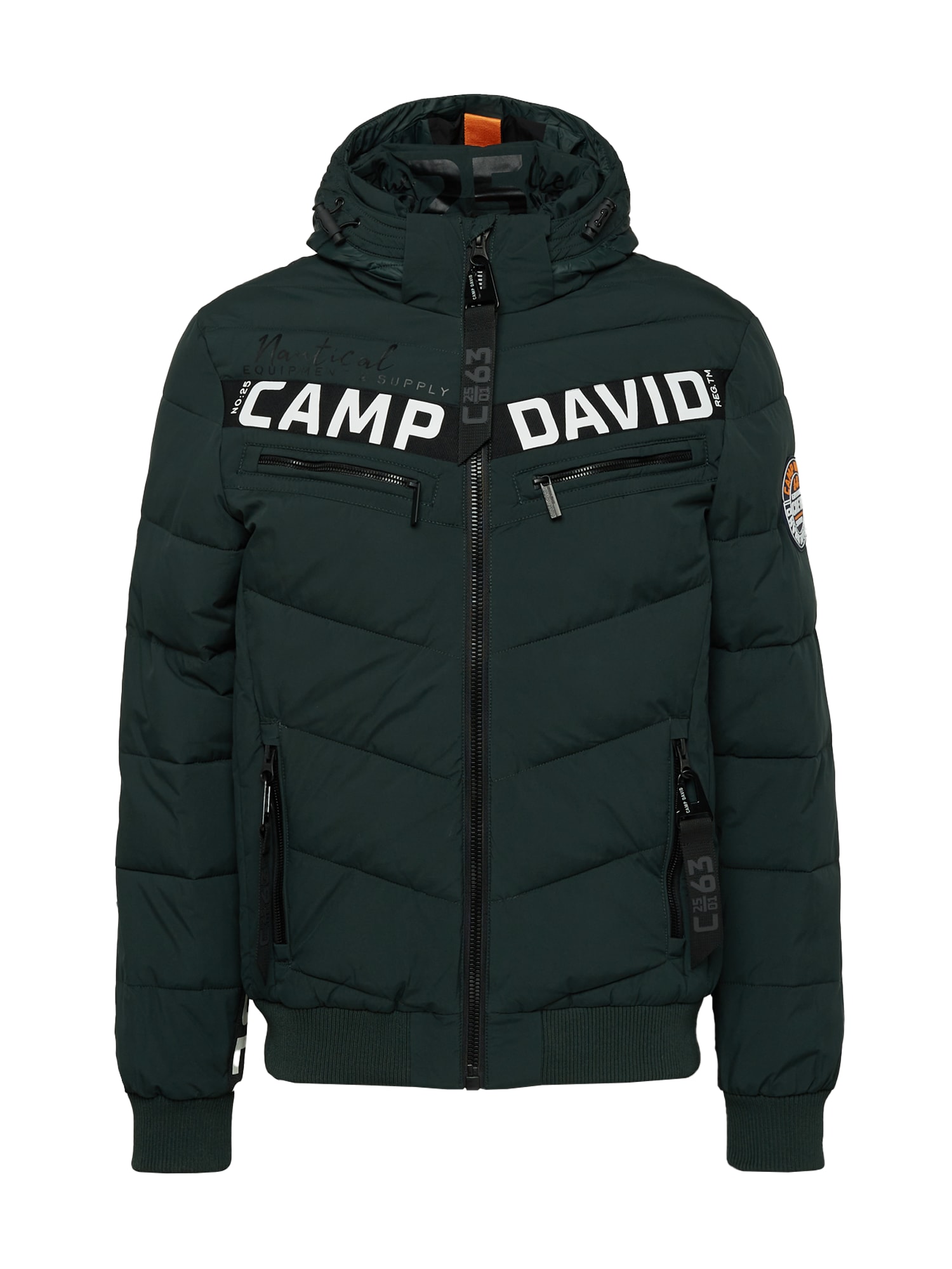 CAMP DAVID Zimska jakna  temno zelena / bela