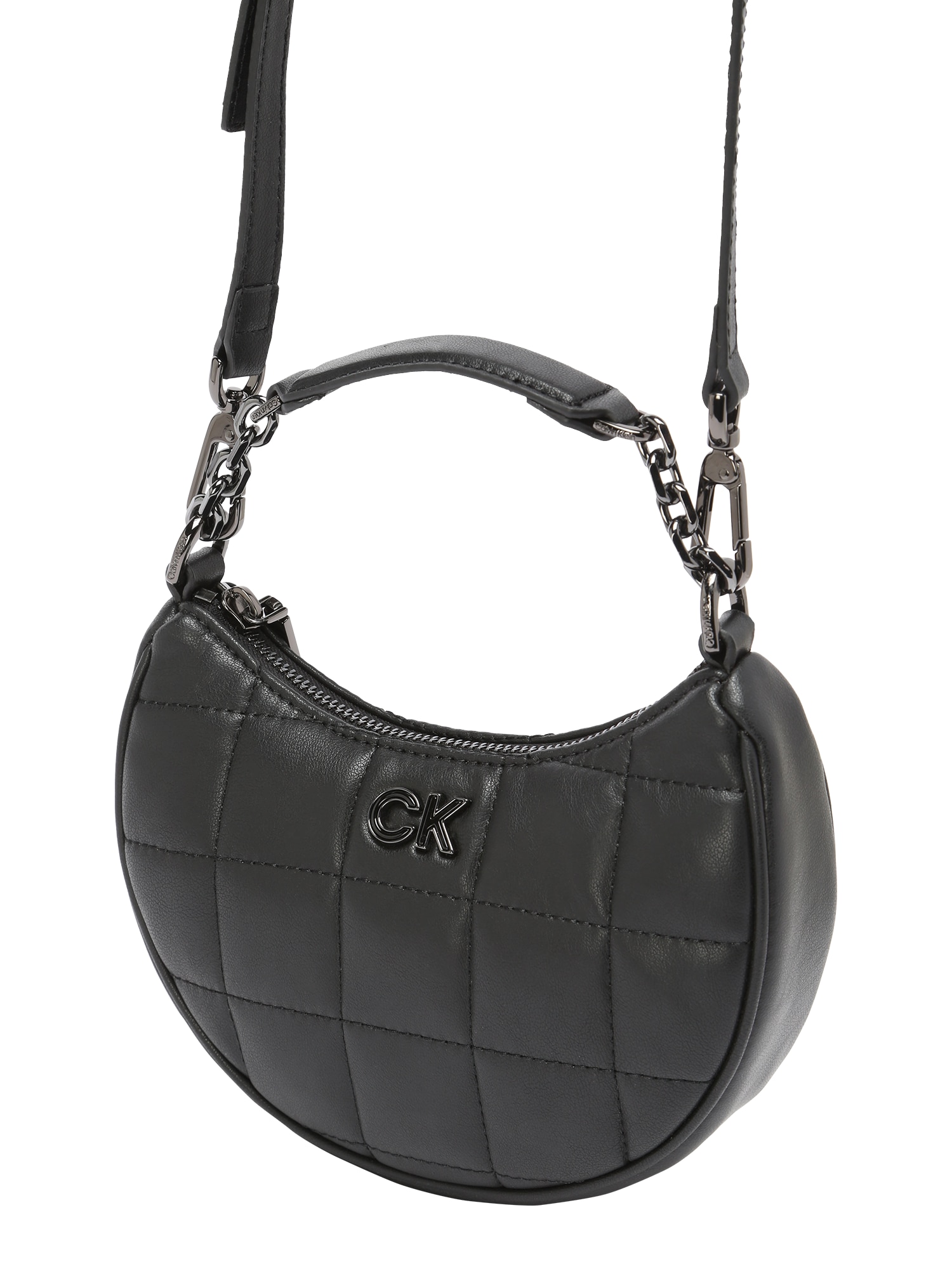 Calvin Klein Ročna torbica  črna / srebrna