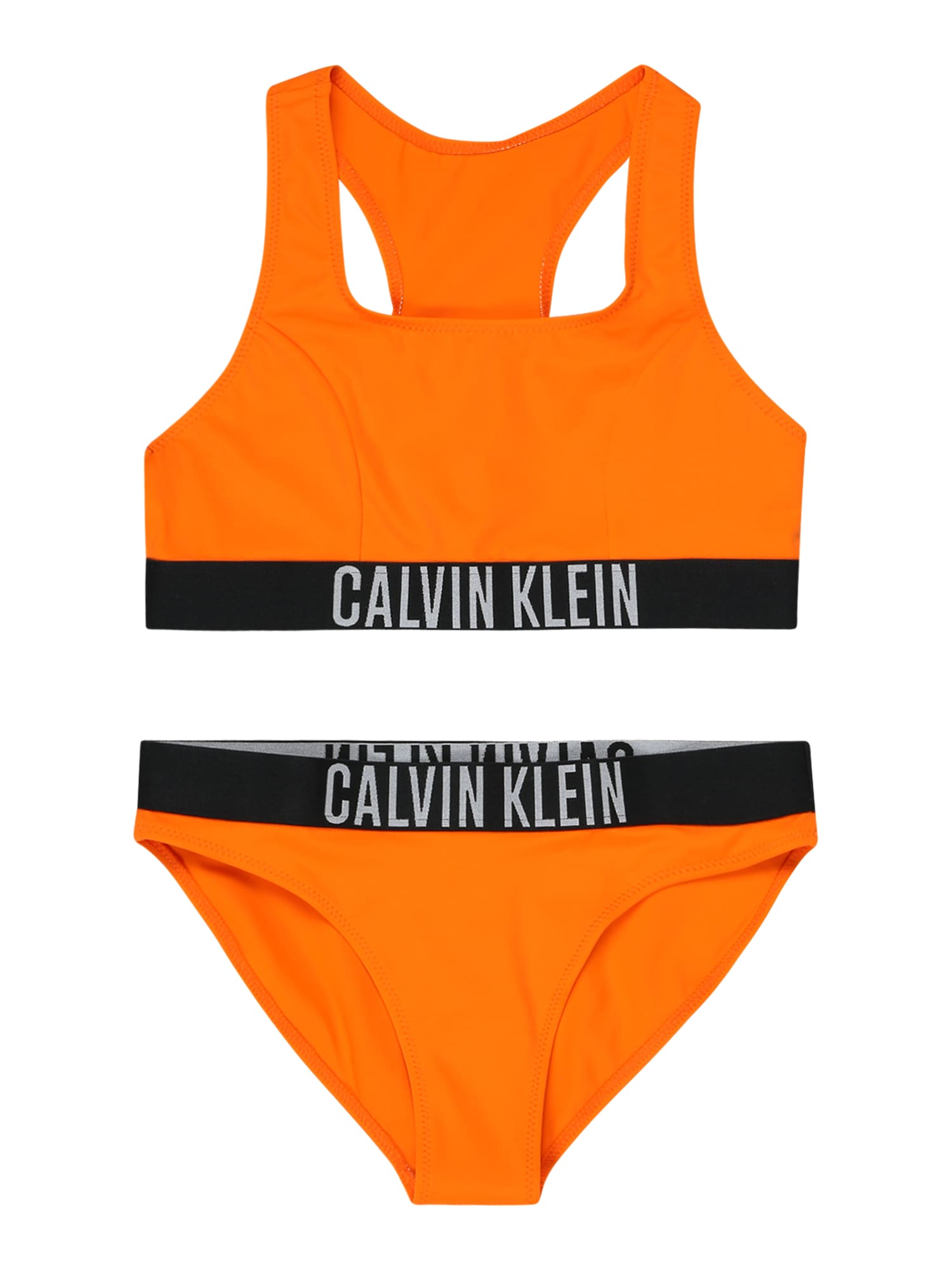 Calvin Klein Swimwear Bikini  siva / oranžna / črna