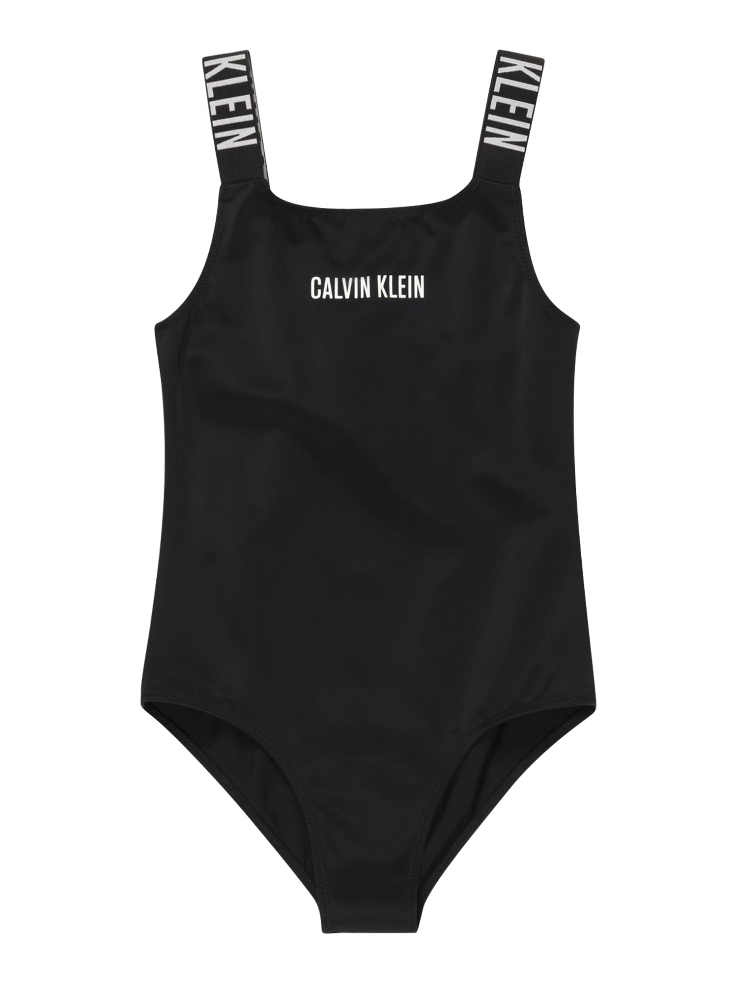Calvin Klein Swimwear Enodelne kopalke  črna / bela
