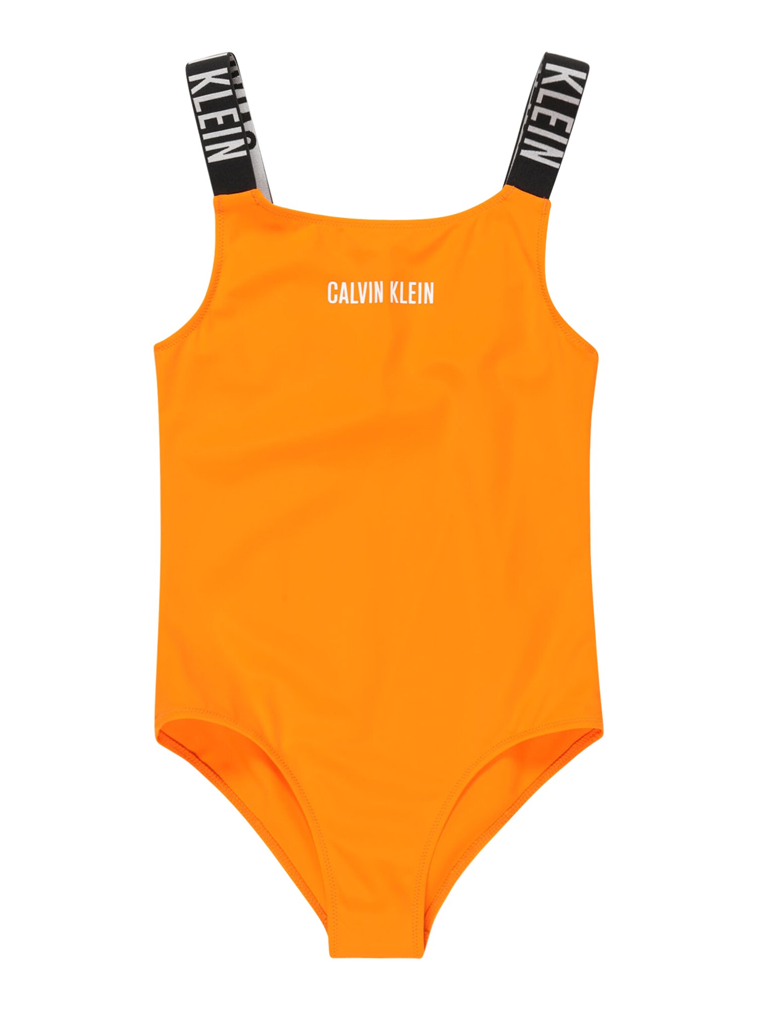 Calvin Klein Swimwear Enodelne kopalke  oranžna / črna / bela
