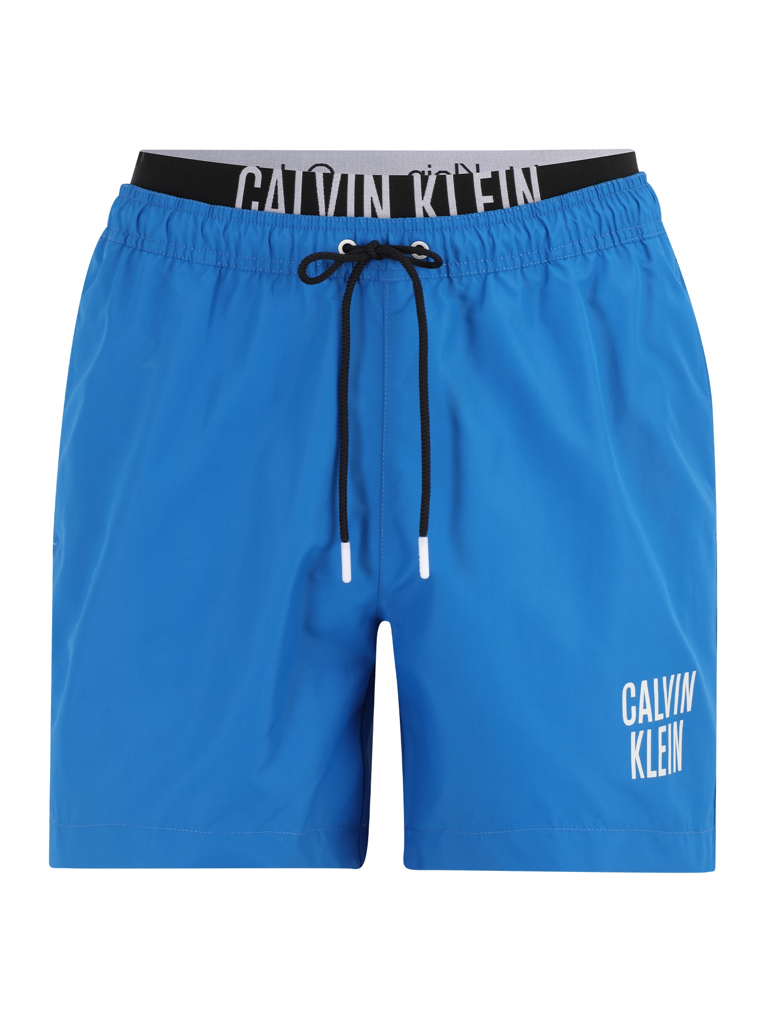 Calvin Klein Swimwear Kratke kopalne hlače  azur / svetlo siva / črna / bela