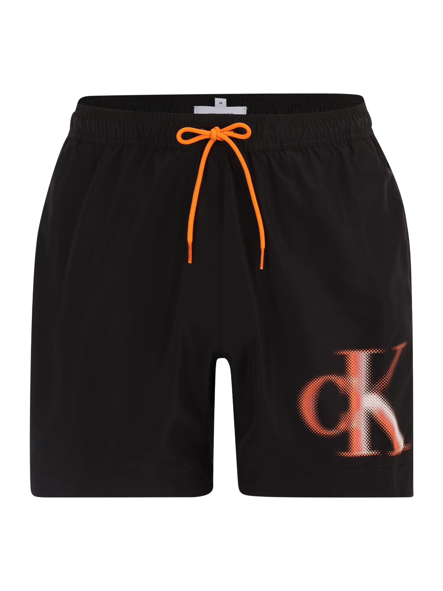 Calvin Klein Swimwear Kratke kopalne hlače  korala / črna / bela