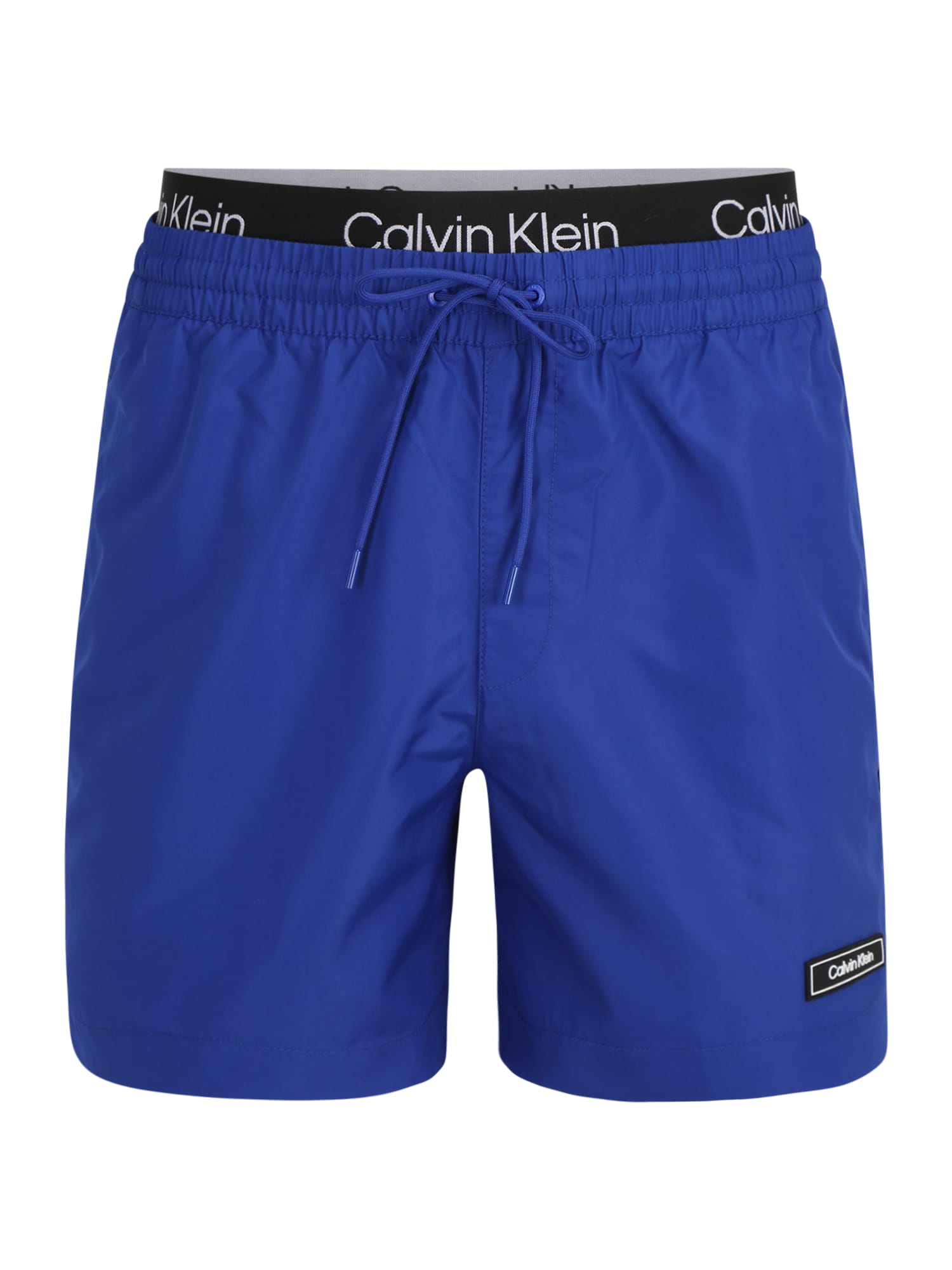 Calvin Klein Swimwear Kratke kopalne hlače  modra / črna / bela