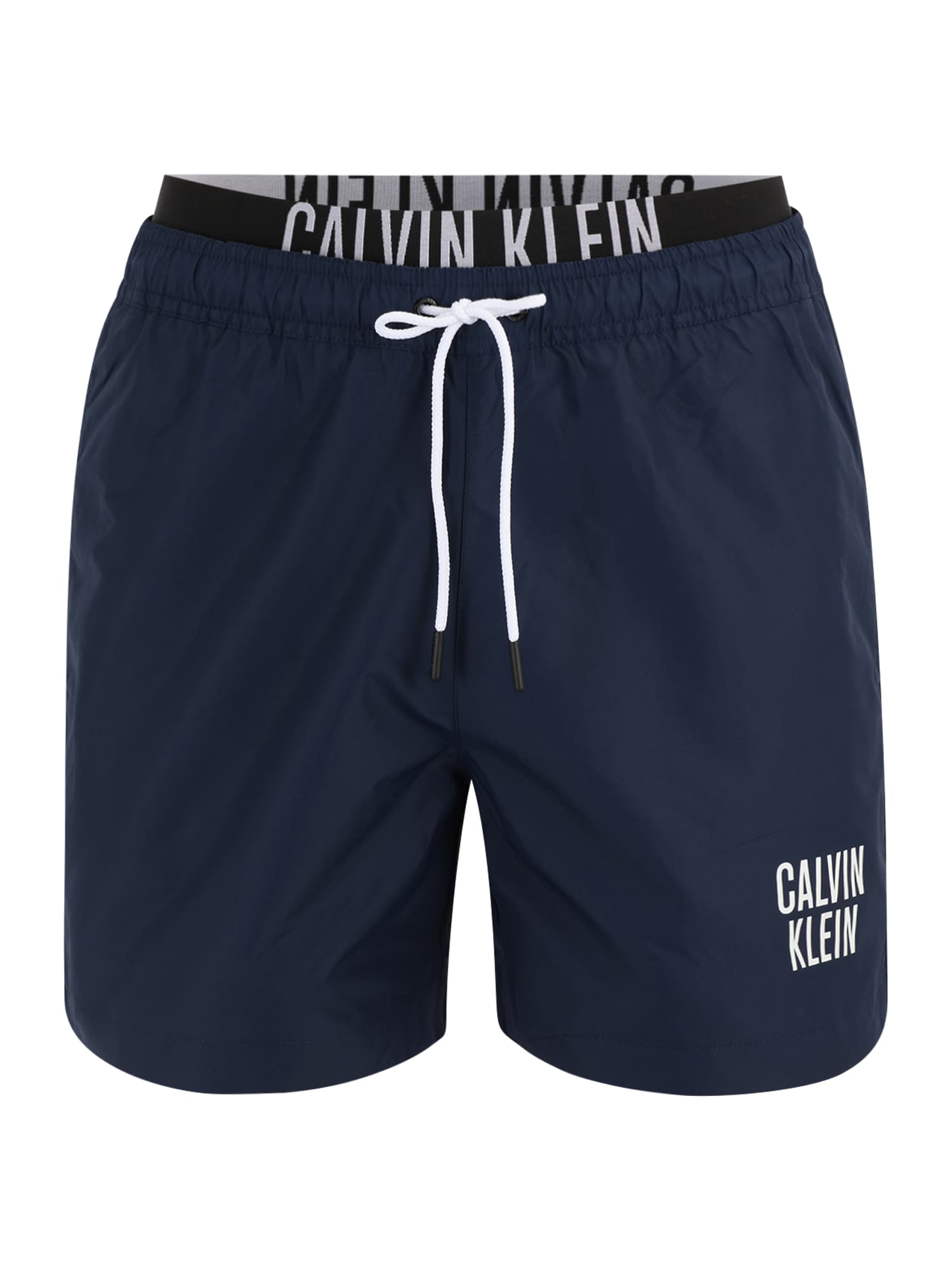 Calvin Klein Swimwear Kratke kopalne hlače  mornarska / bela