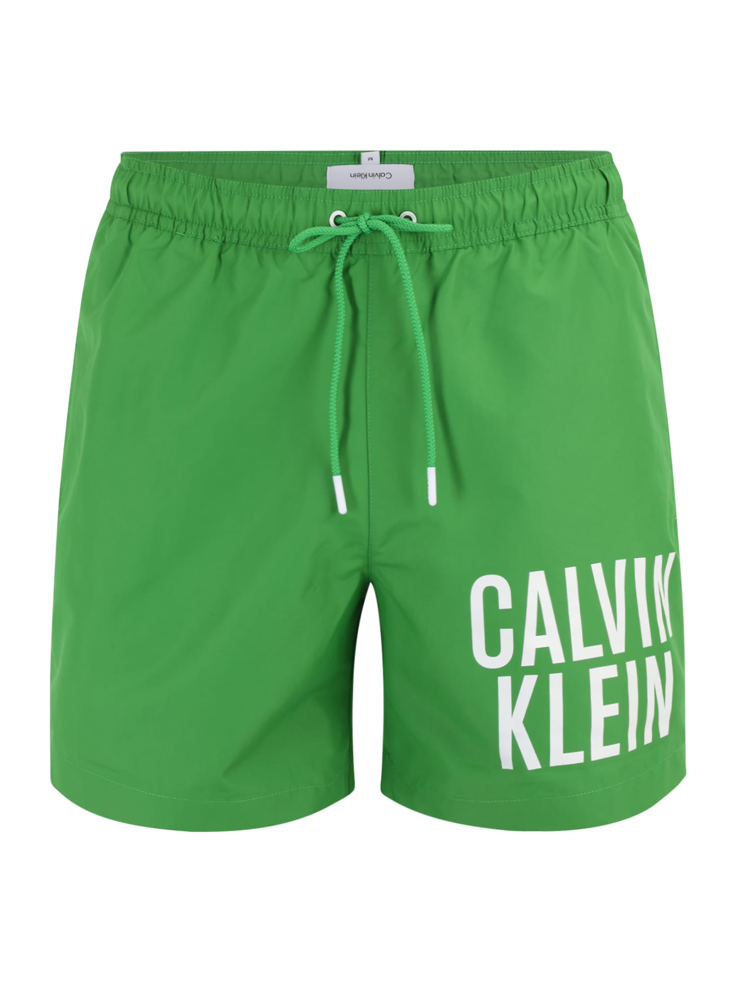Calvin Klein Swimwear Kratke kopalne hlače  zelena / bela