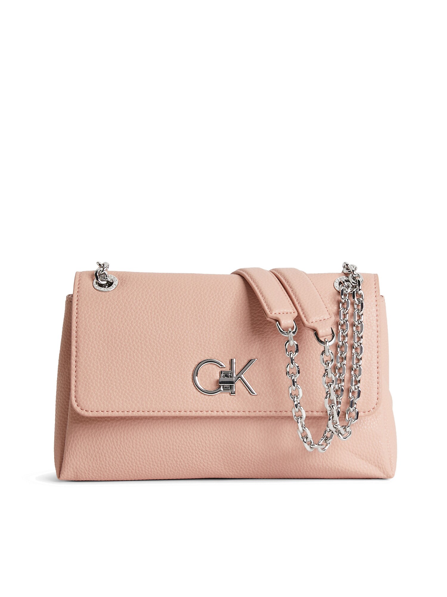 Calvin Klein Torba za čez ramo  bež / srebrna