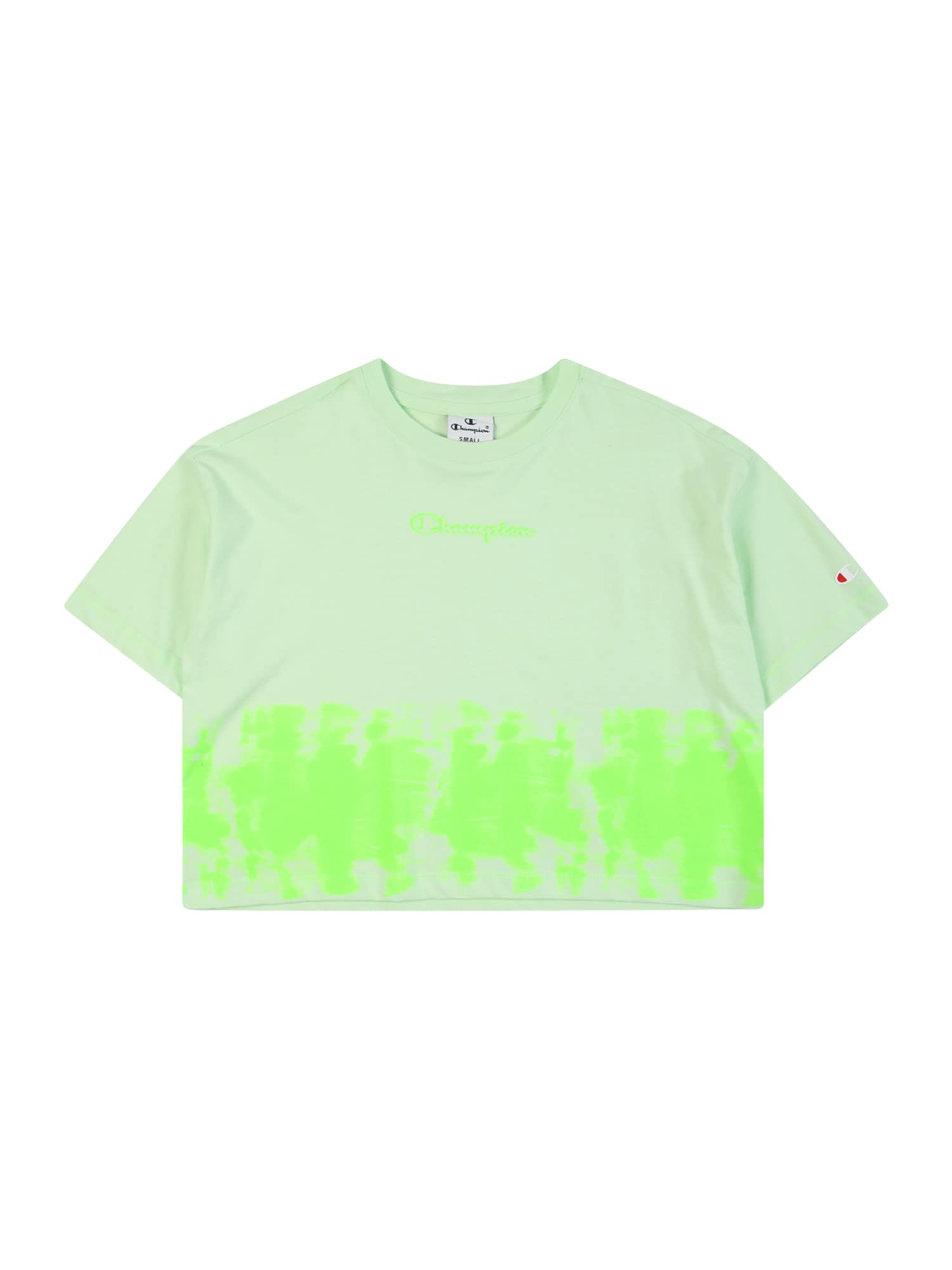 Champion Authentic Athletic Apparel Majica  neonsko zelena / pastelno zelena / rdeča / bela