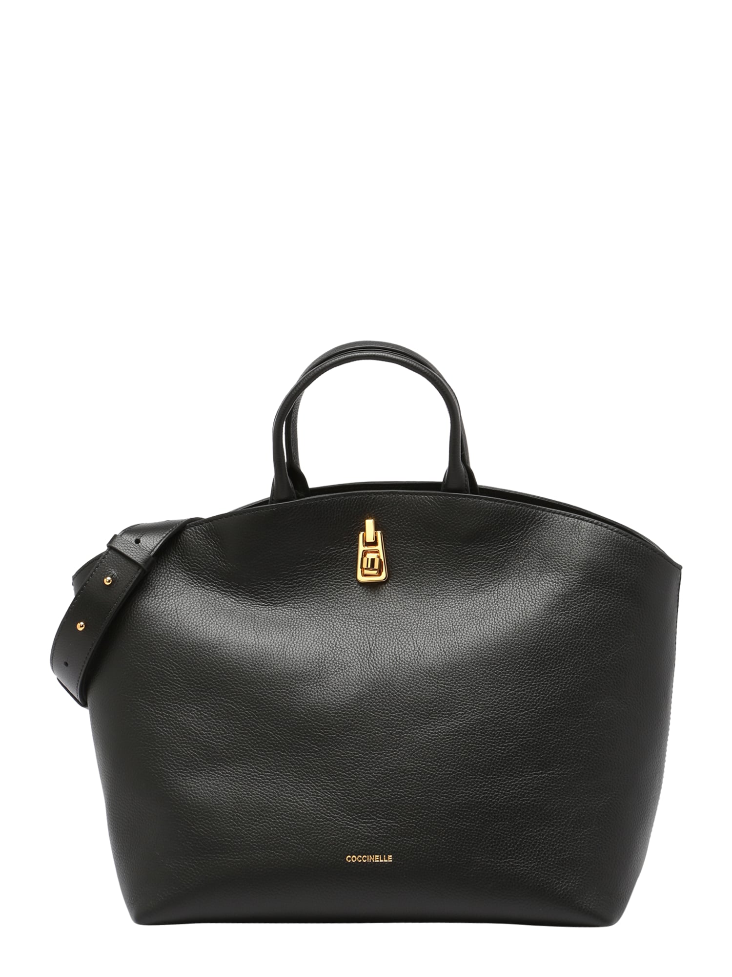 Coccinelle Nakupovalna torba  zlata / črna