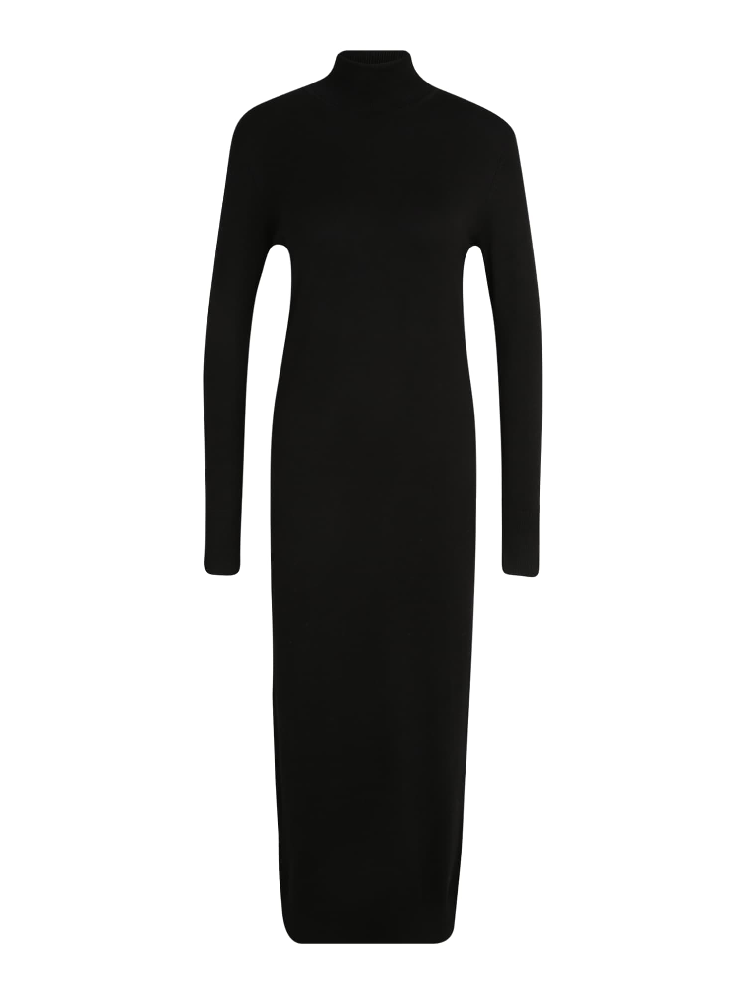 Dorothy Perkins Petite Pletena obleka  črna