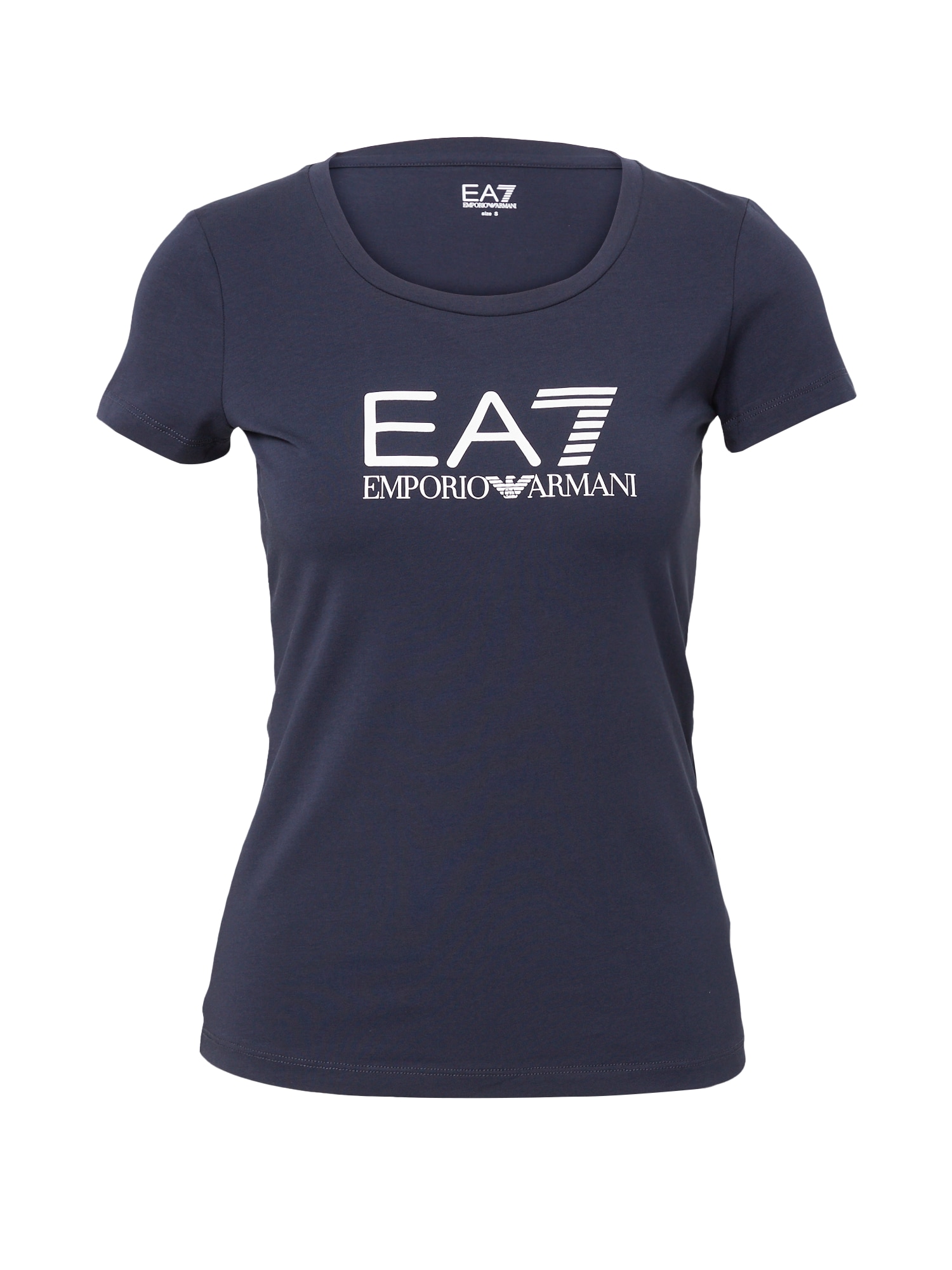 EA7 Emporio Armani Majica  mornarska / bela