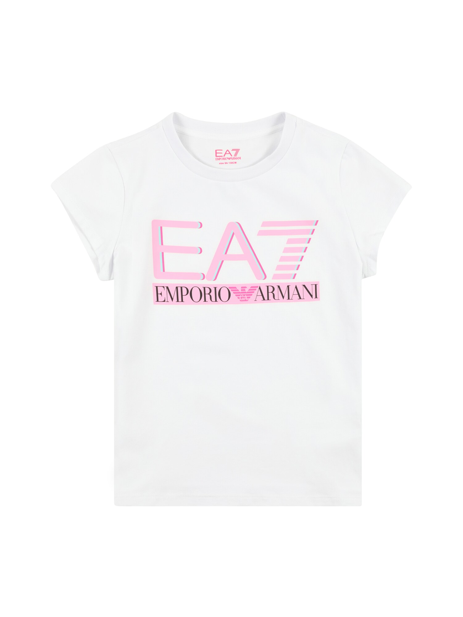 EA7 Emporio Armani Majica  roza / magenta / črna / bela