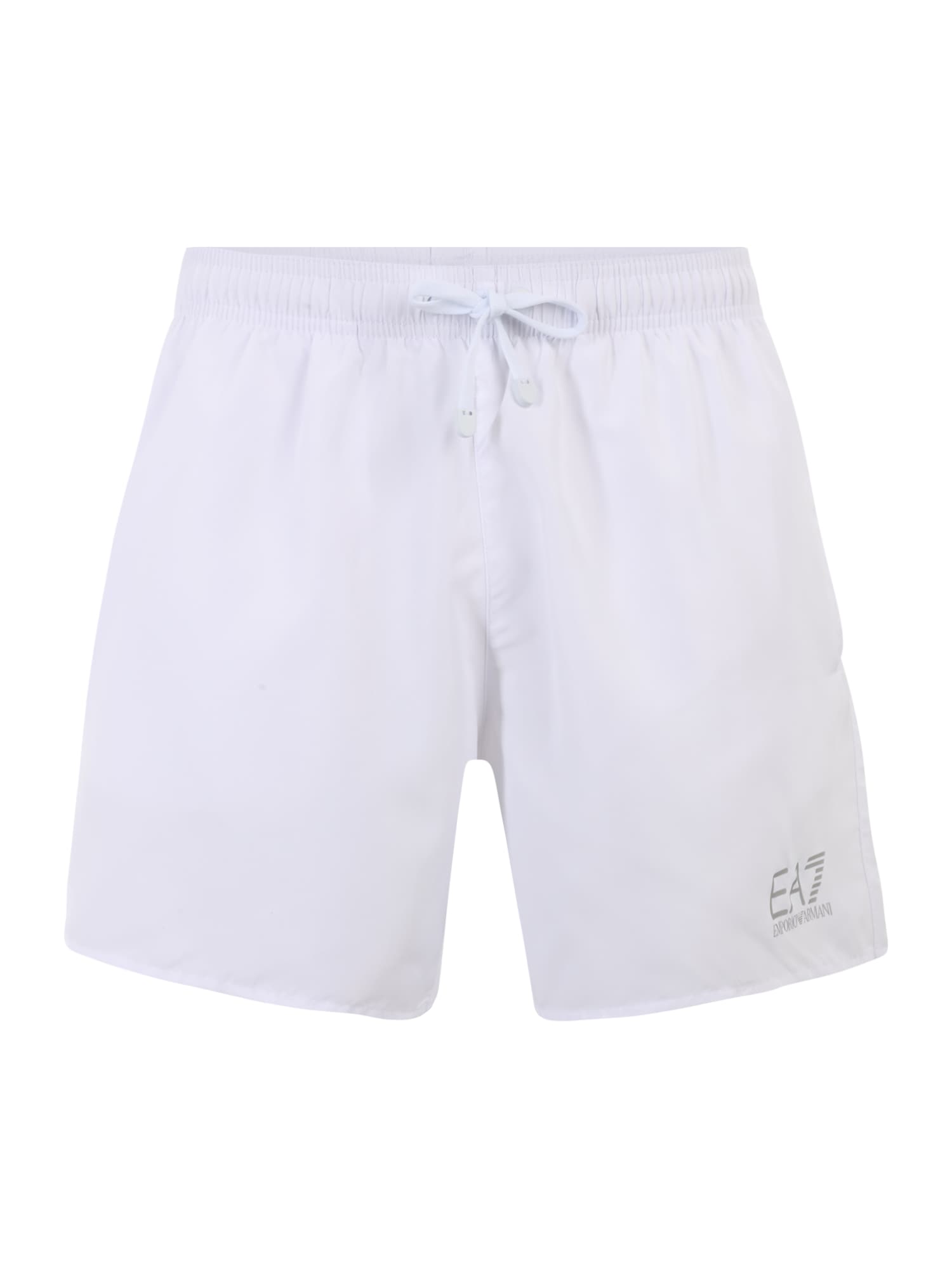 EA7 Emporio Armani Športne kopalne hlače  siva / bela