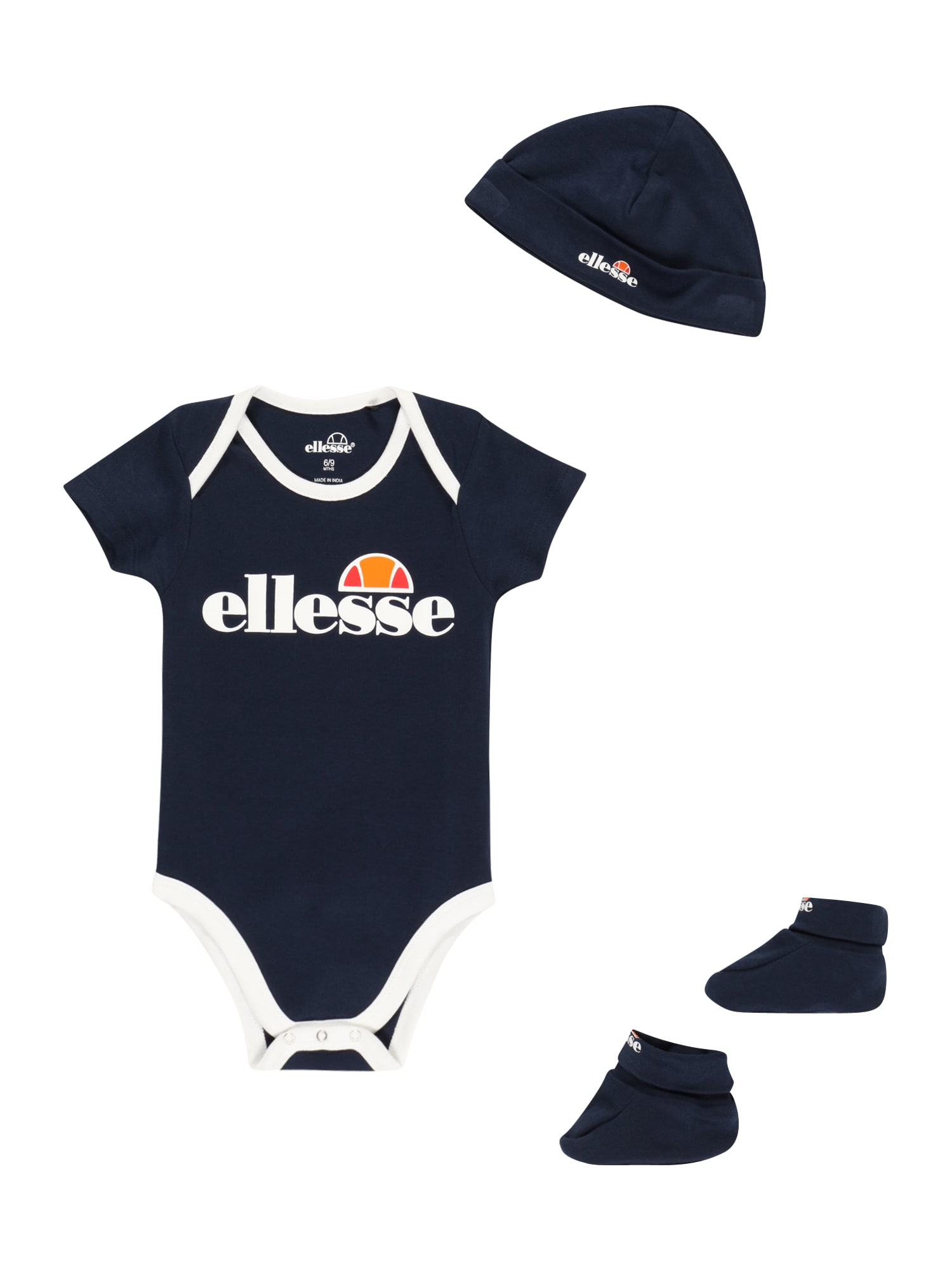 ELLESSE Set perila 'Alito'  mornarska / oranžna / krvavo rdeča / bela