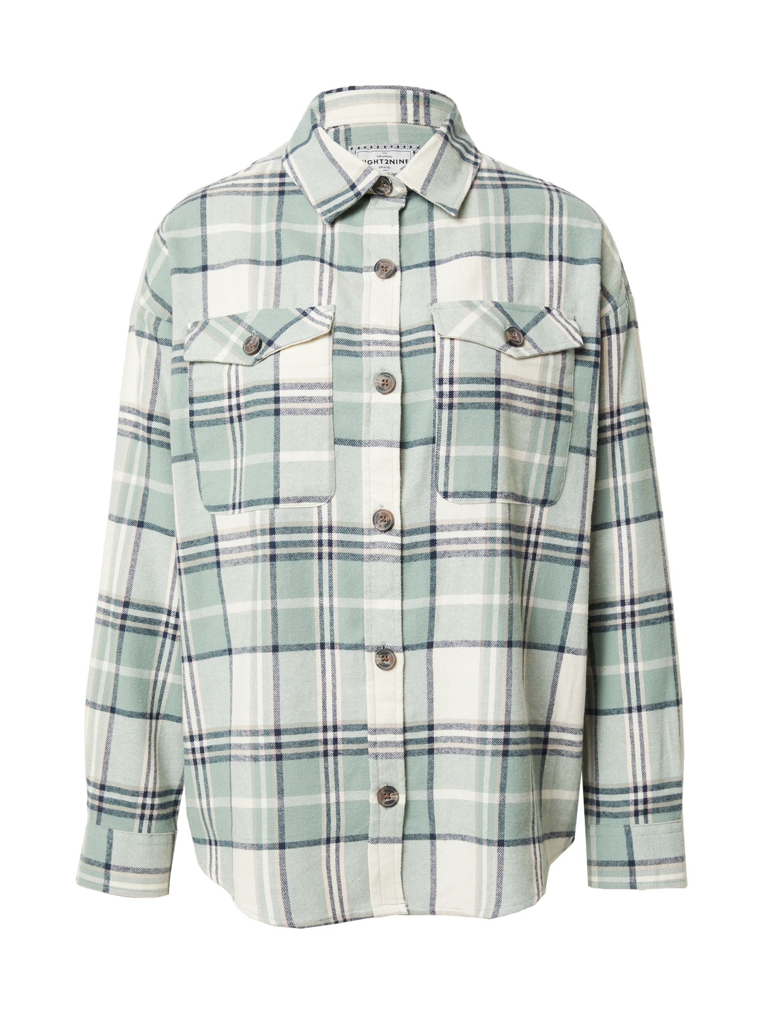 Eight2Nine Bluza  bež / nočno modra / pastelno zelena