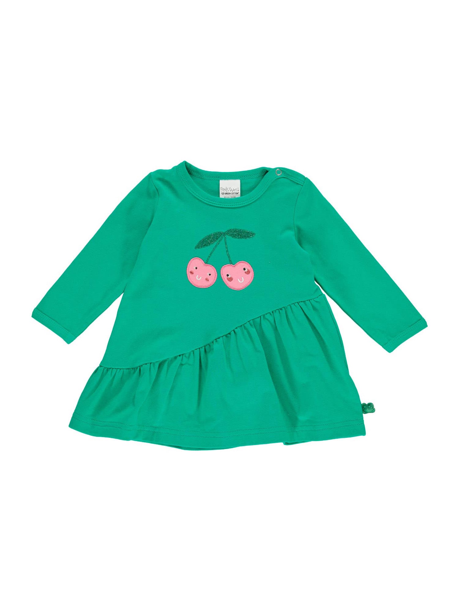 Fred's World by GREEN COTTON Obleka  travnato zelena / temno zelena / roza / bela