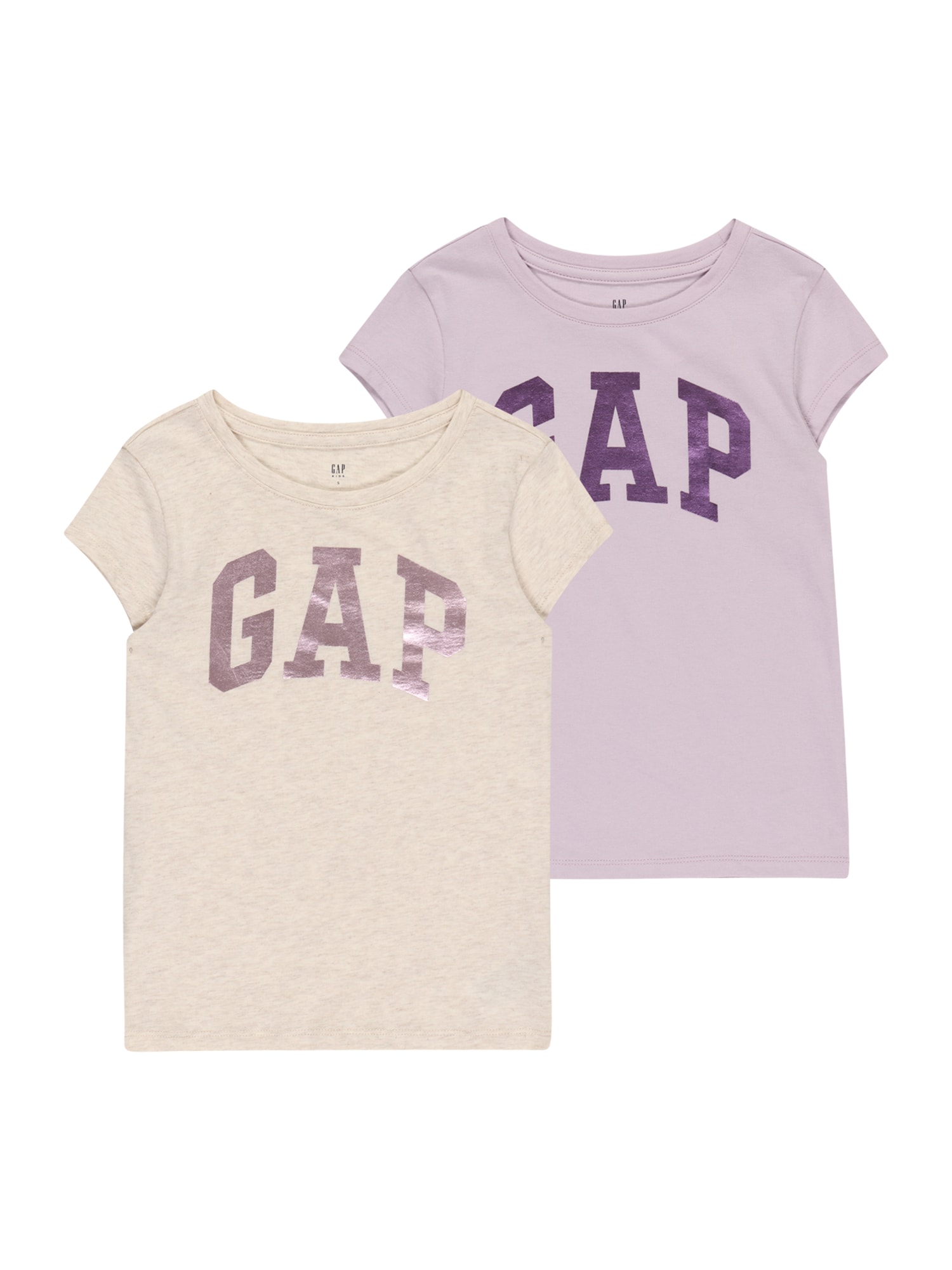 GAP Majica  lila / majnica / volneno bela