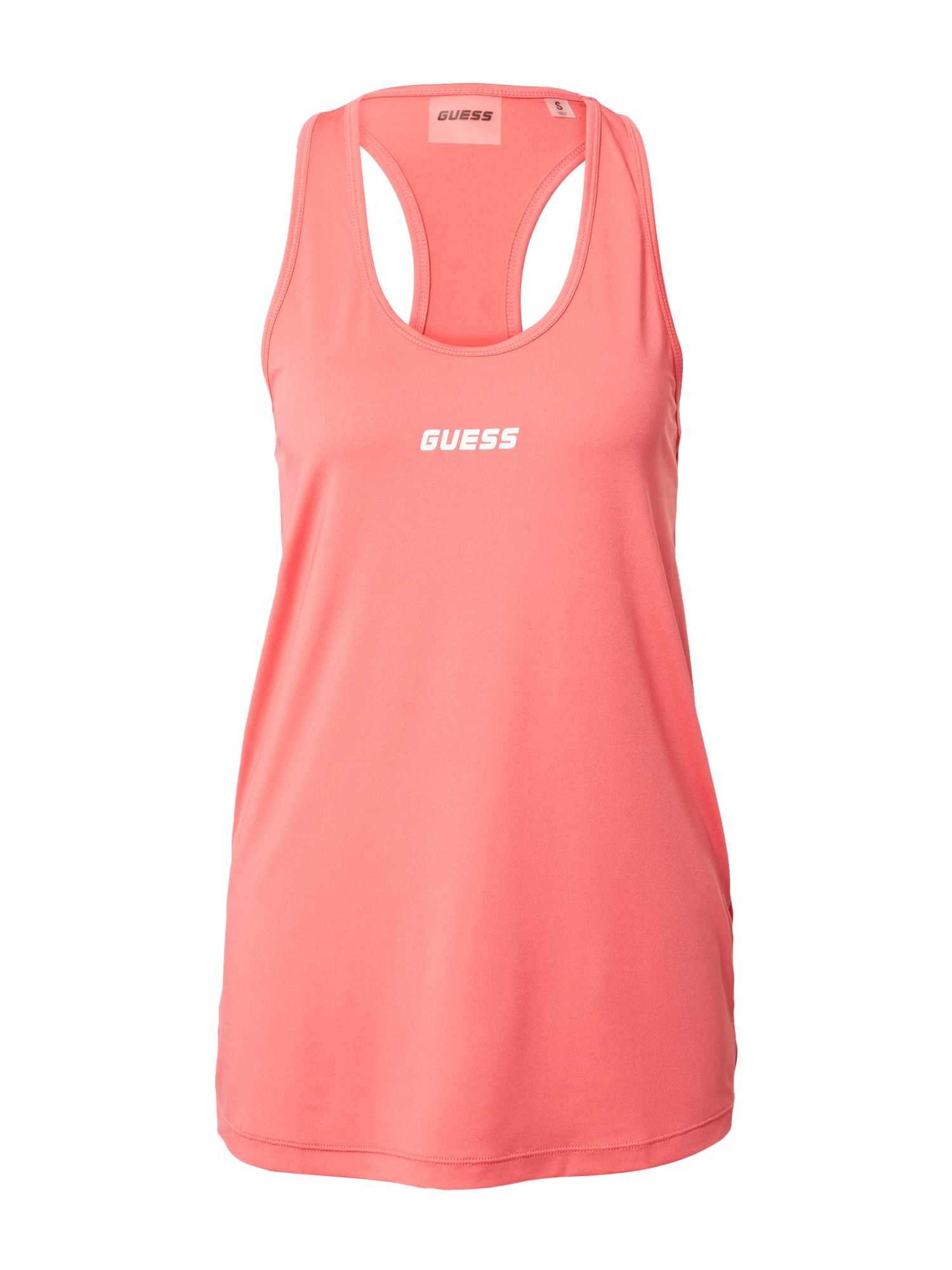 GUESS Športni top  rosé / bela