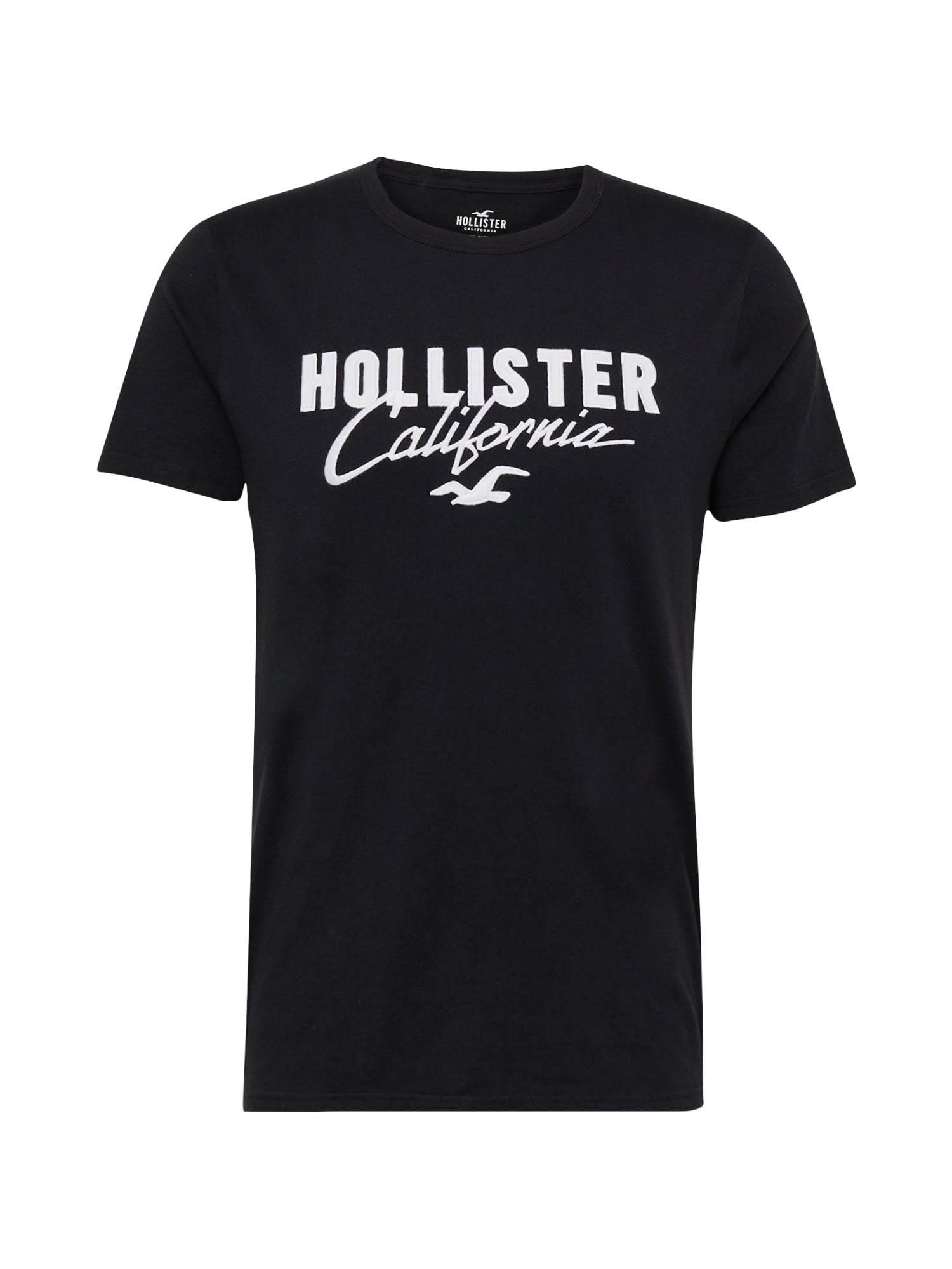 HOLLISTER Majica  črna / bela