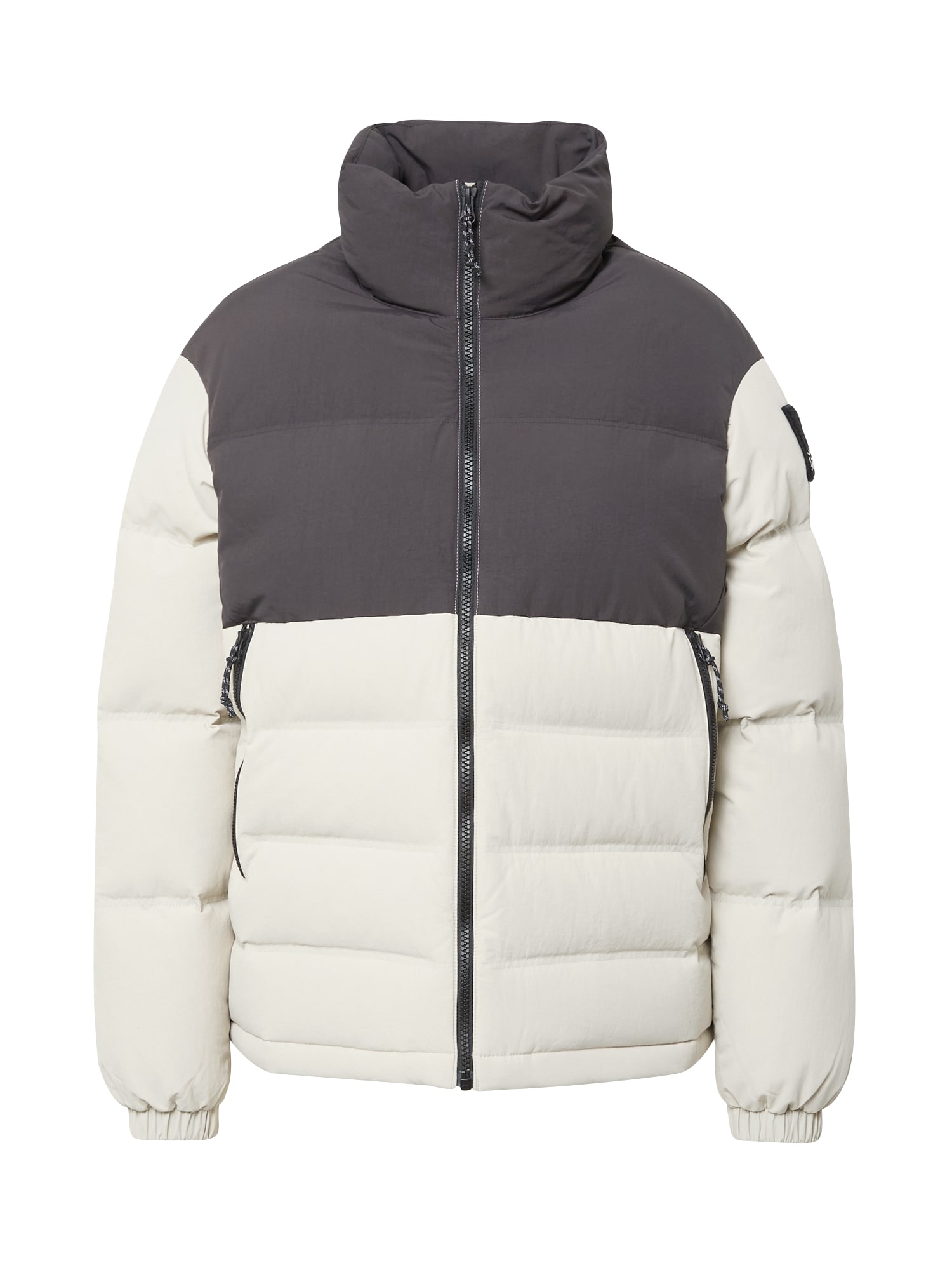 JACK WOLFSKIN Zimska jakna 'ALEX'  temno siva / off-bela