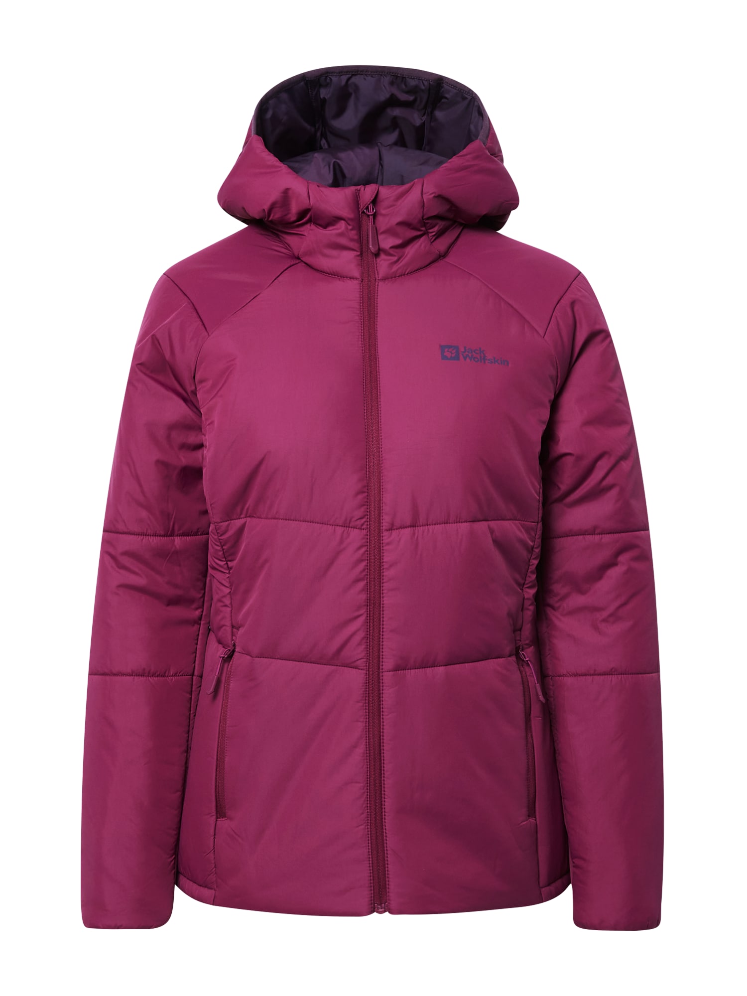 JACK WOLFSKIN Zunanja jakna 'BERGLAND'  bazaltno siva / jagoda