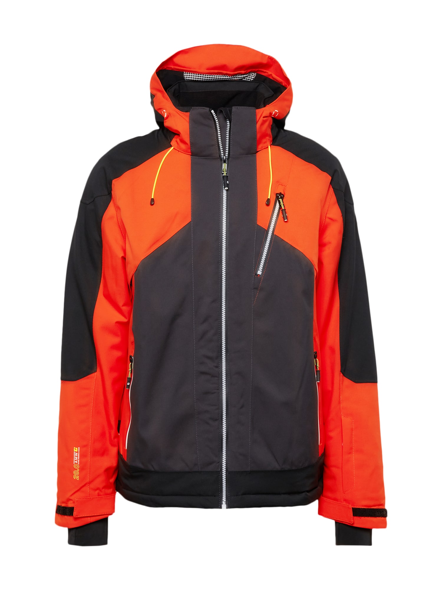 KILLTEC Športna jakna  temno siva / temno oranžna / črna