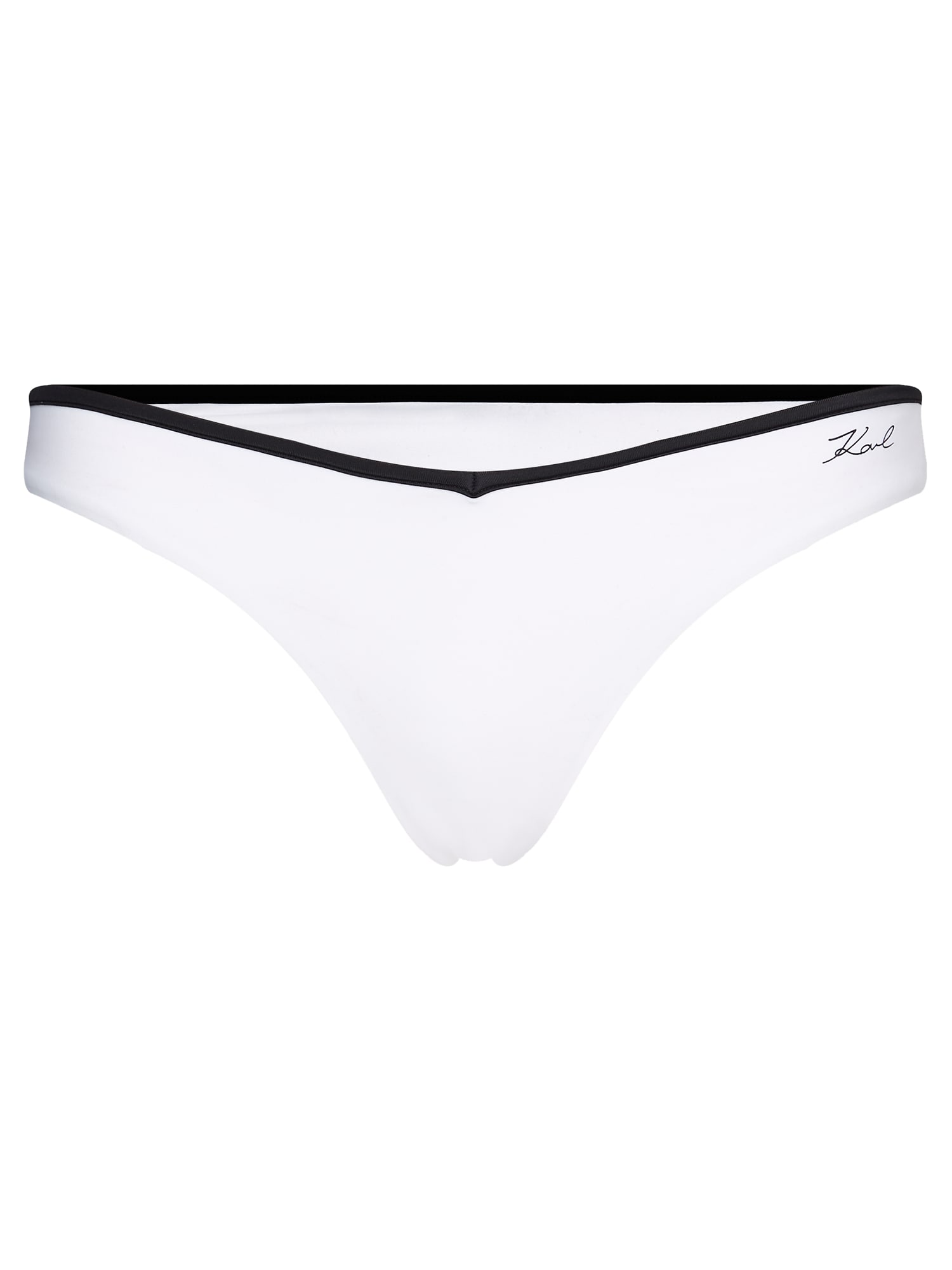Karl Lagerfeld Bikini hlačke  črna / bela