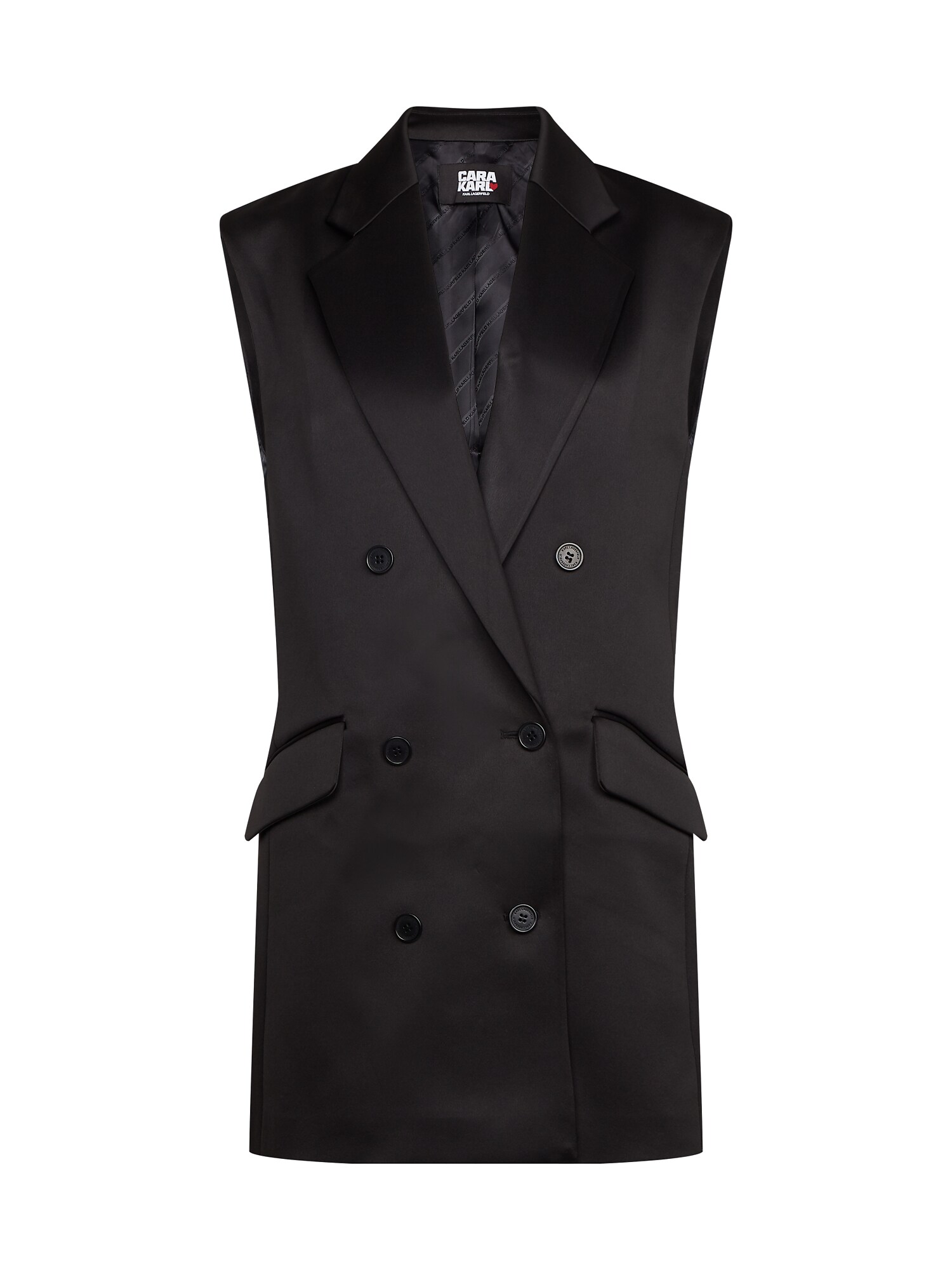 Karl Lagerfeld Brezrokavnik  črna