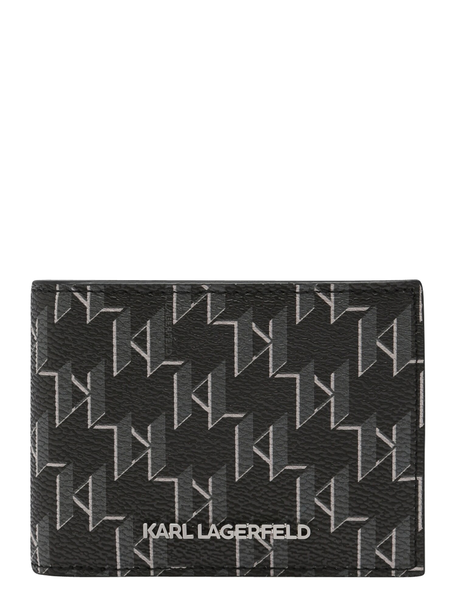 Karl Lagerfeld Denarnica  siva / temno siva / črna