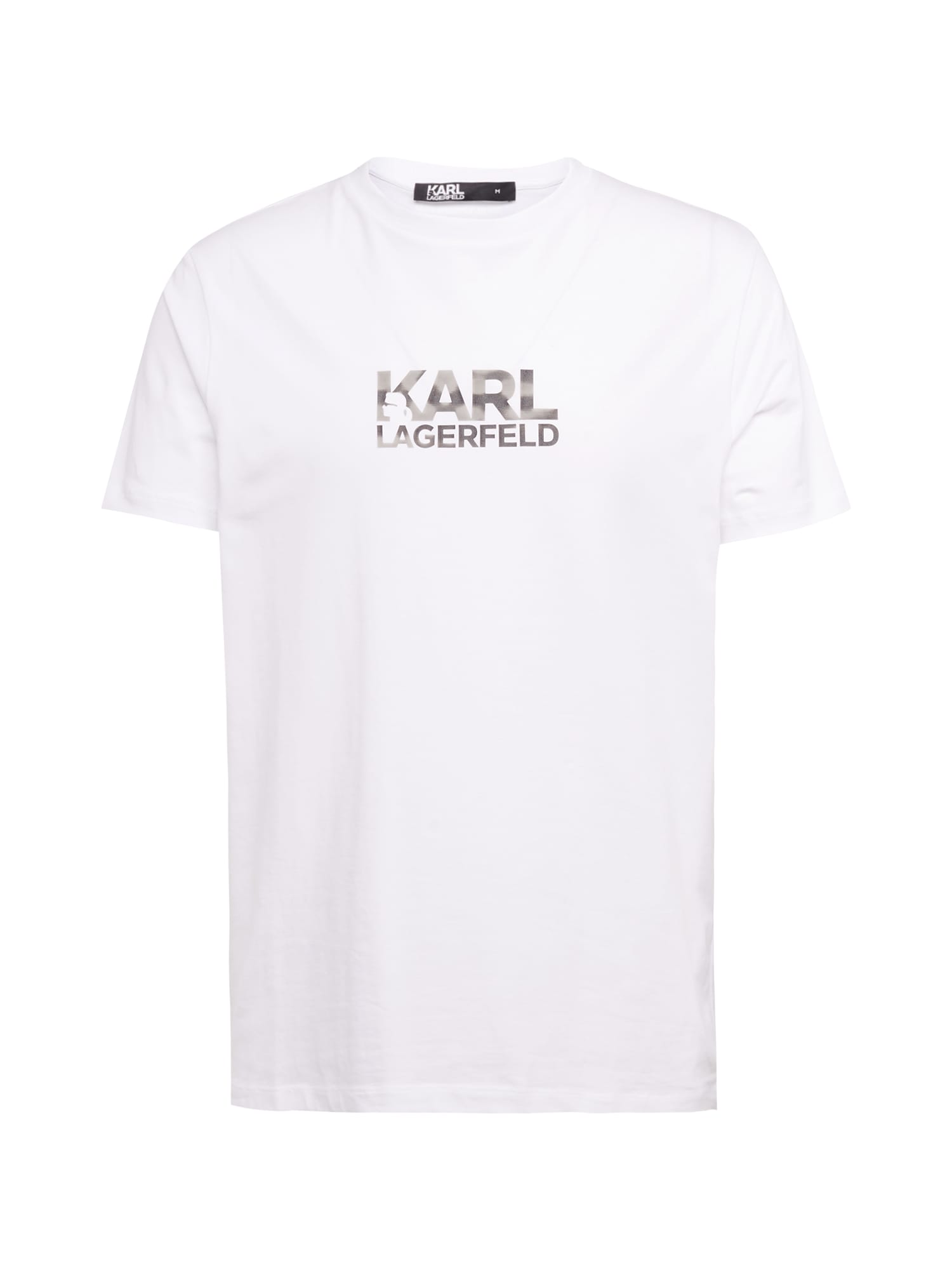 Karl Lagerfeld Majica  siva / bela