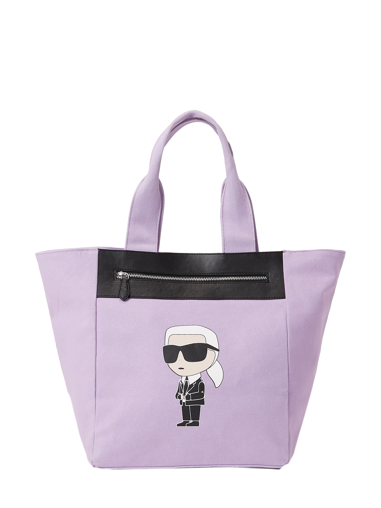 Karl Lagerfeld Nakupovalna torba  majnica / črna / bela