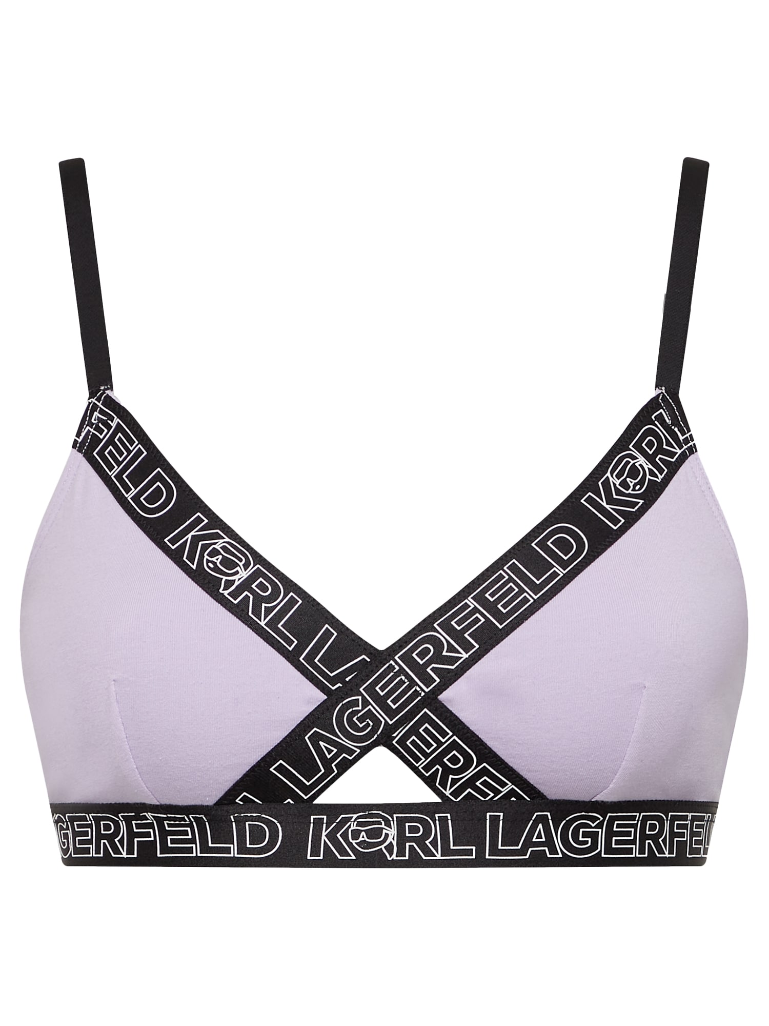 Karl Lagerfeld Nedrček 'Ikonik 2.0'  pastelno lila / črna / bela
