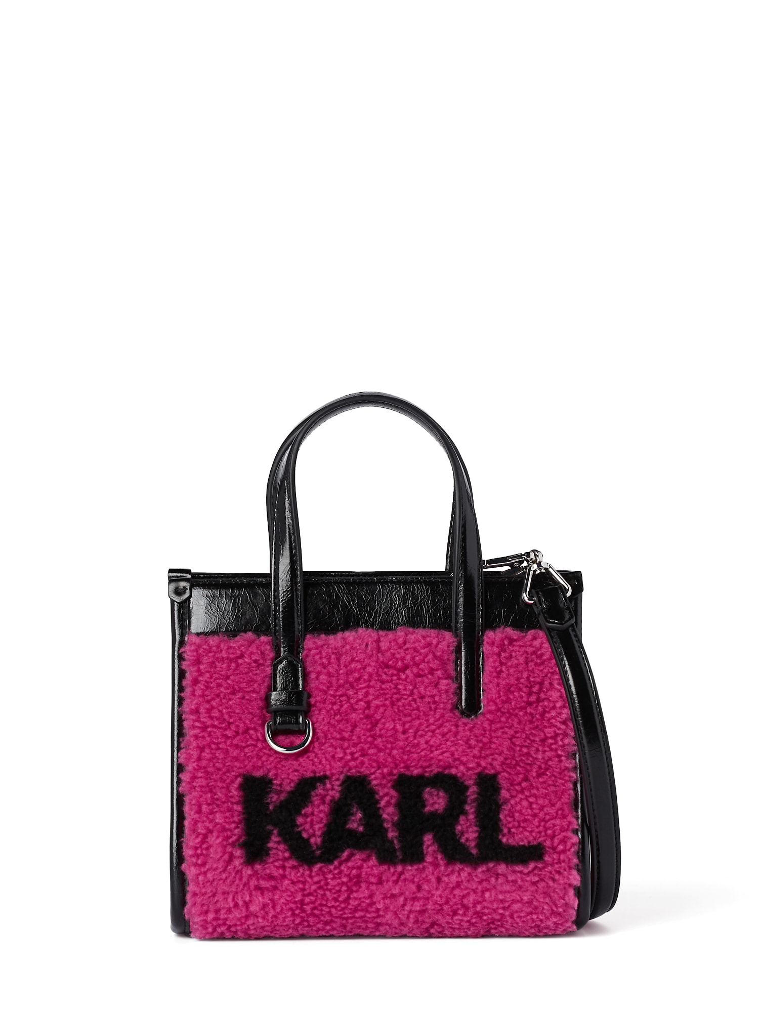 Karl Lagerfeld Ročna torbica  fuksija / črna