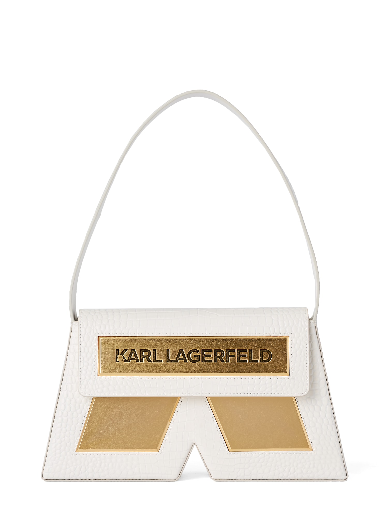 Karl Lagerfeld Torba za čez ramo  zlata / bela