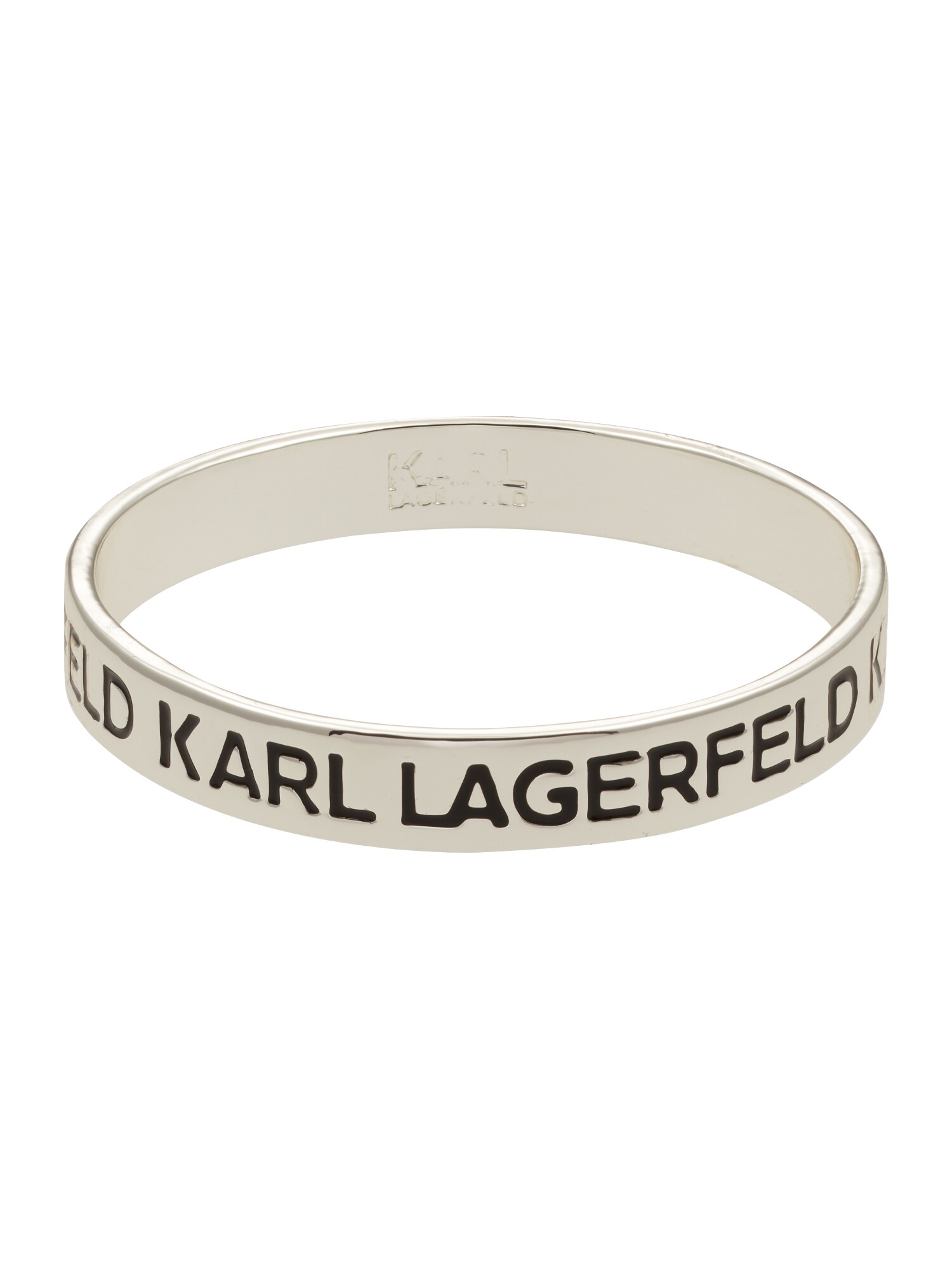 Karl Lagerfeld Zapestnica  črna / srebrna