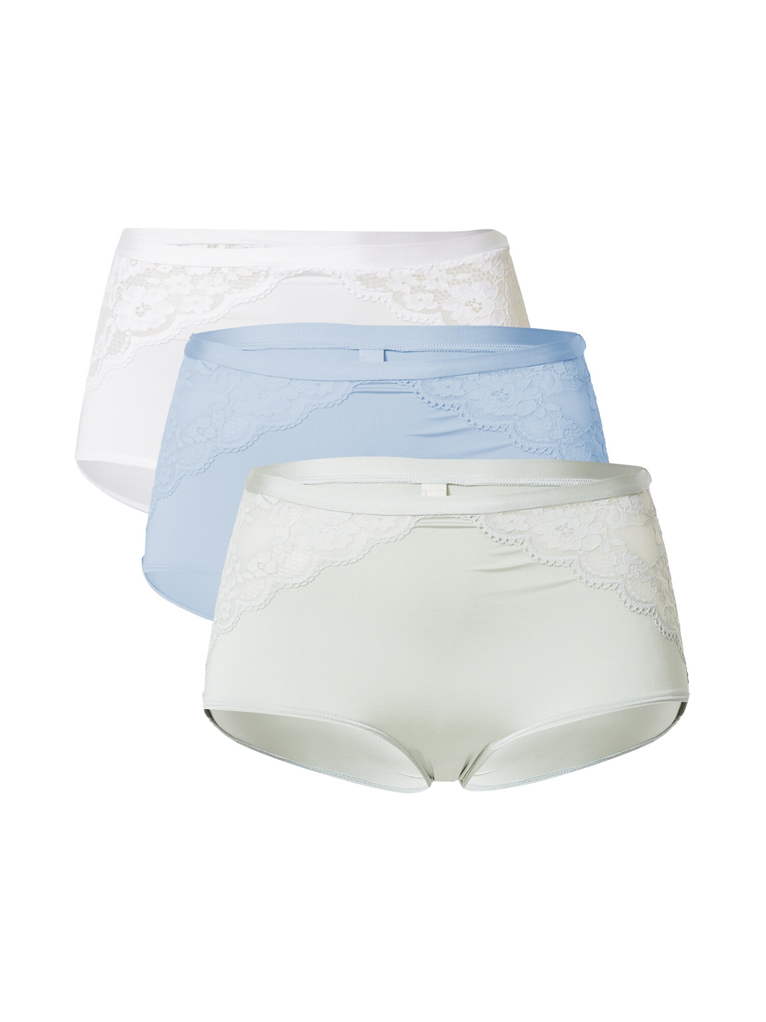 Lindex Spodnje hlače 'Iris'  svetlo modra / pastelno zelena / bela