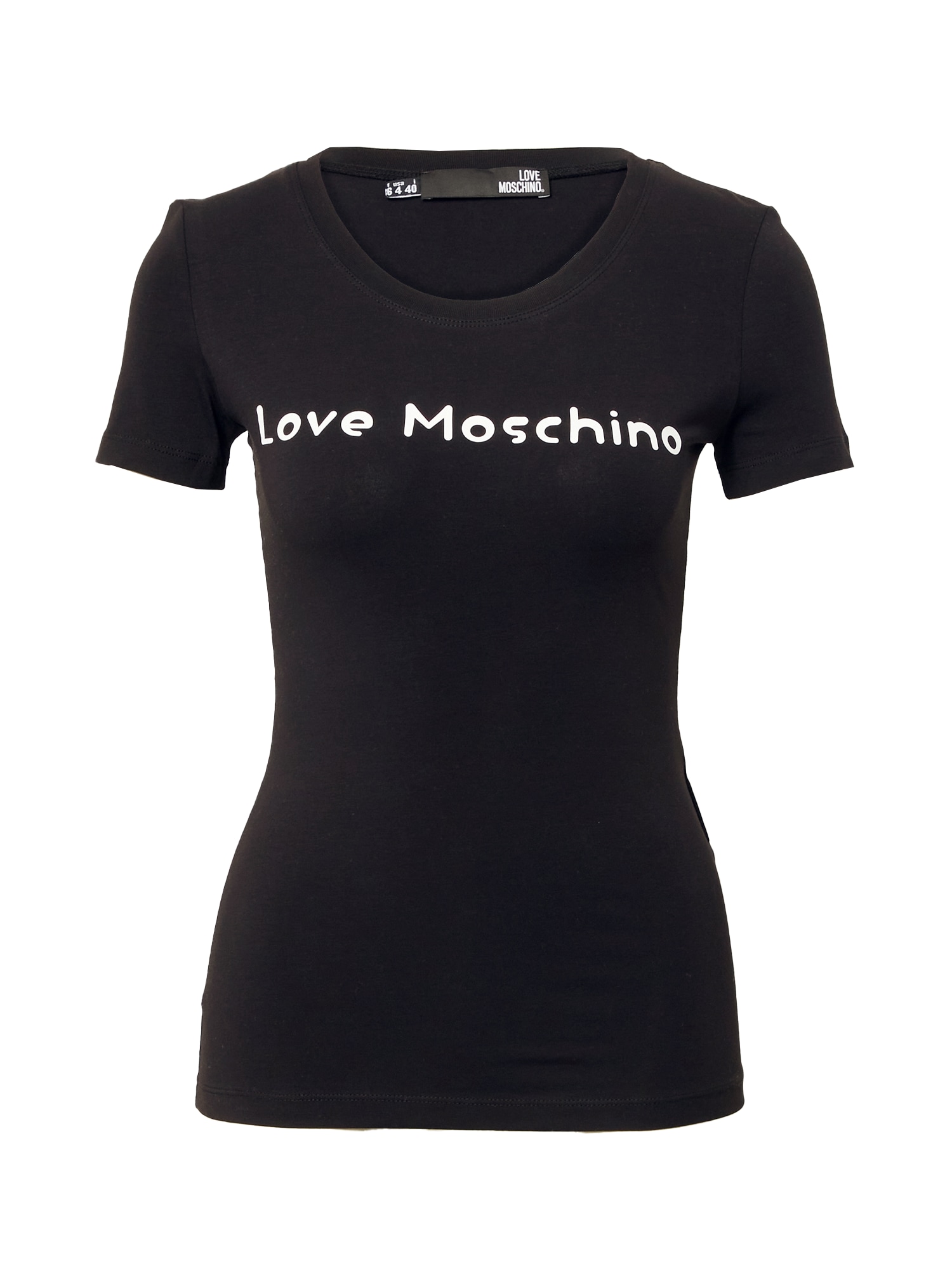 Love Moschino Majica 'MAGLIETTA'  črna / bela