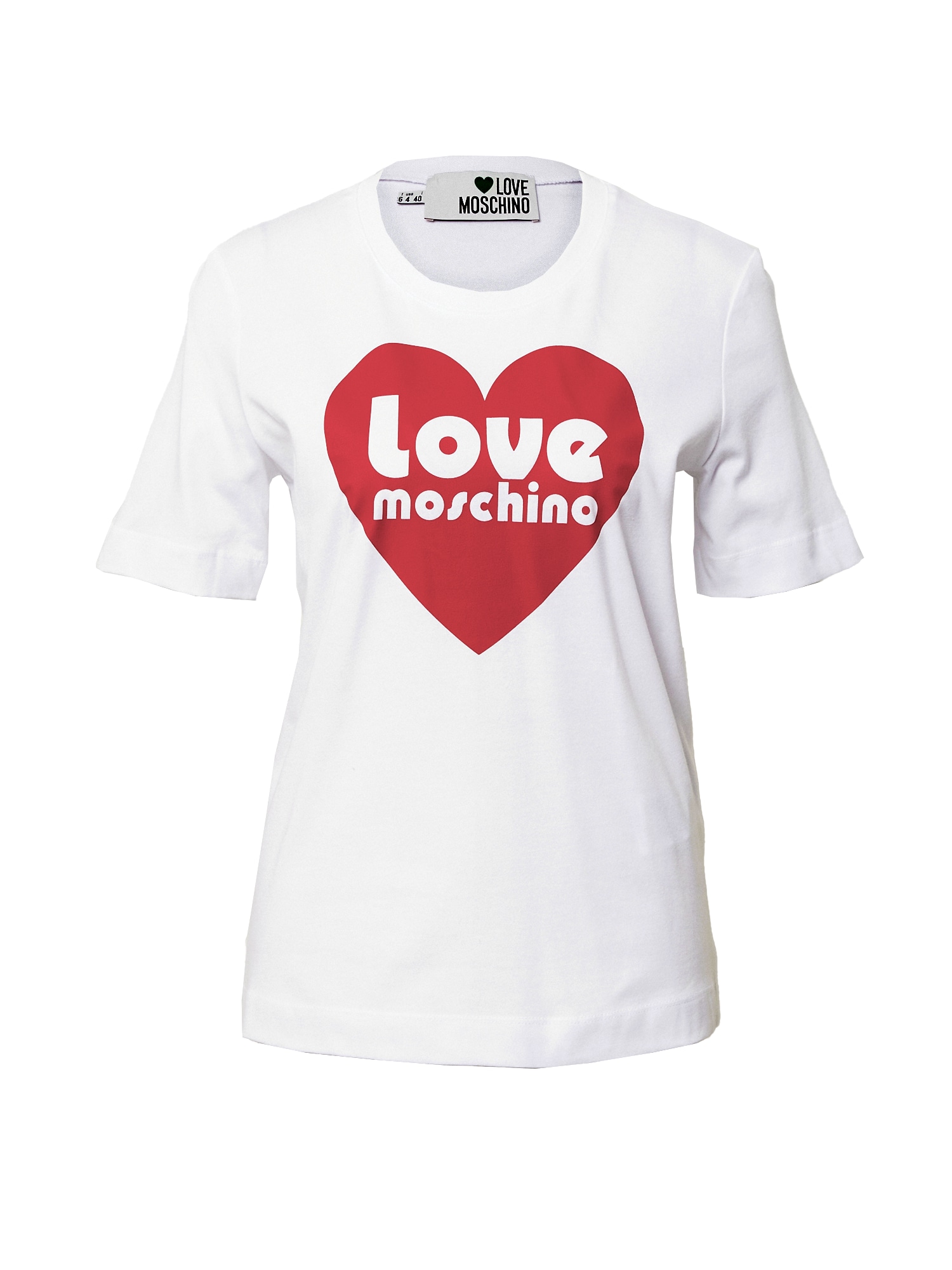 Love Moschino Majica  rdeča / bela