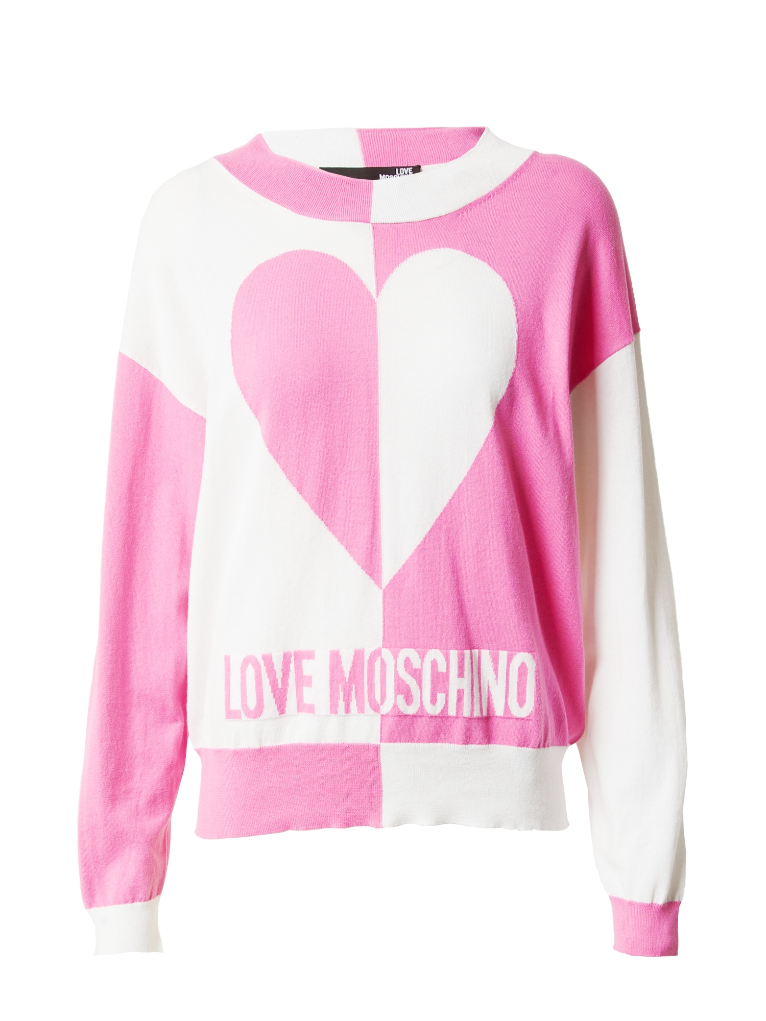 Love Moschino Pulover  roza / bela