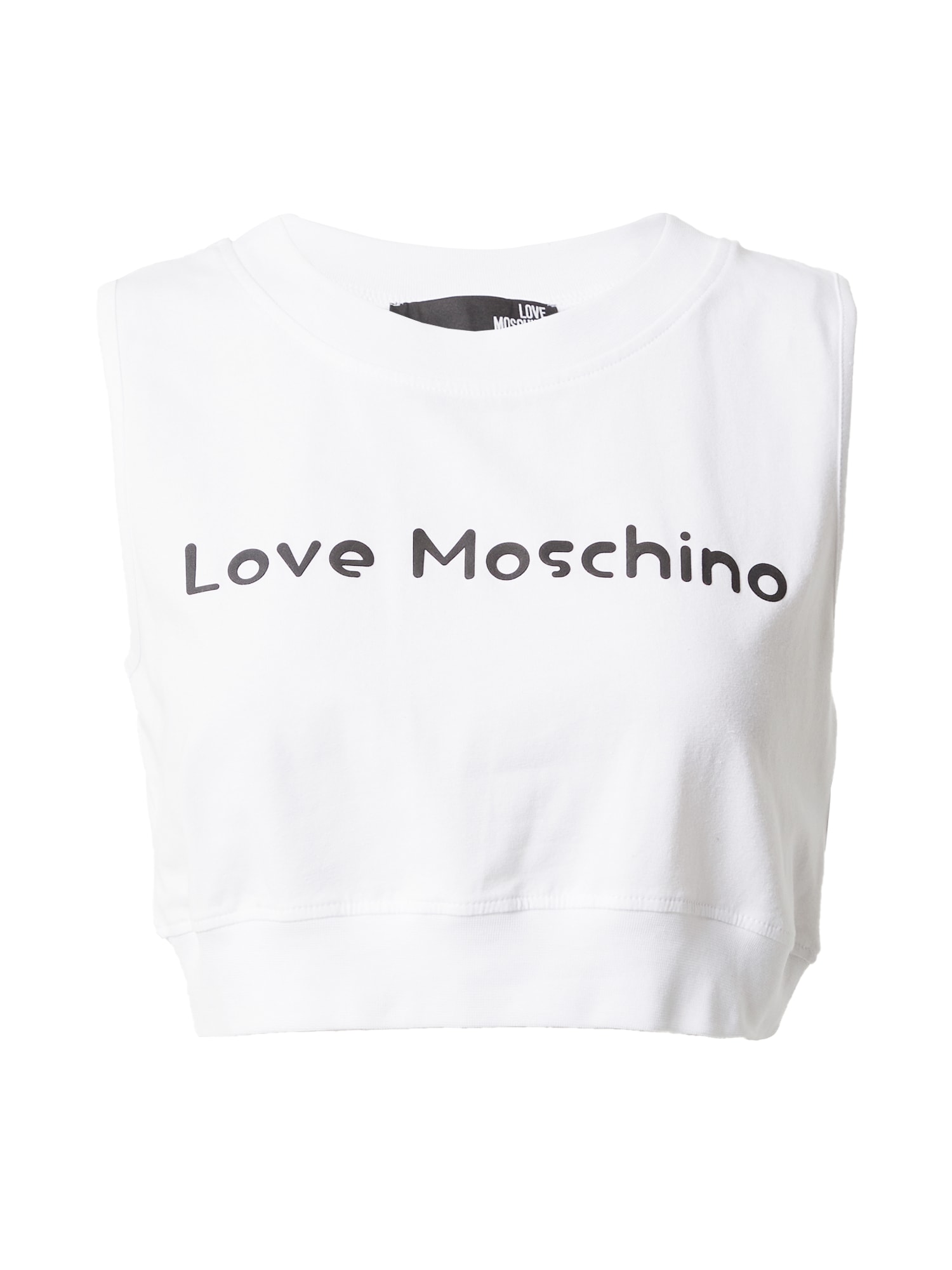 Love Moschino Top  črna / bela