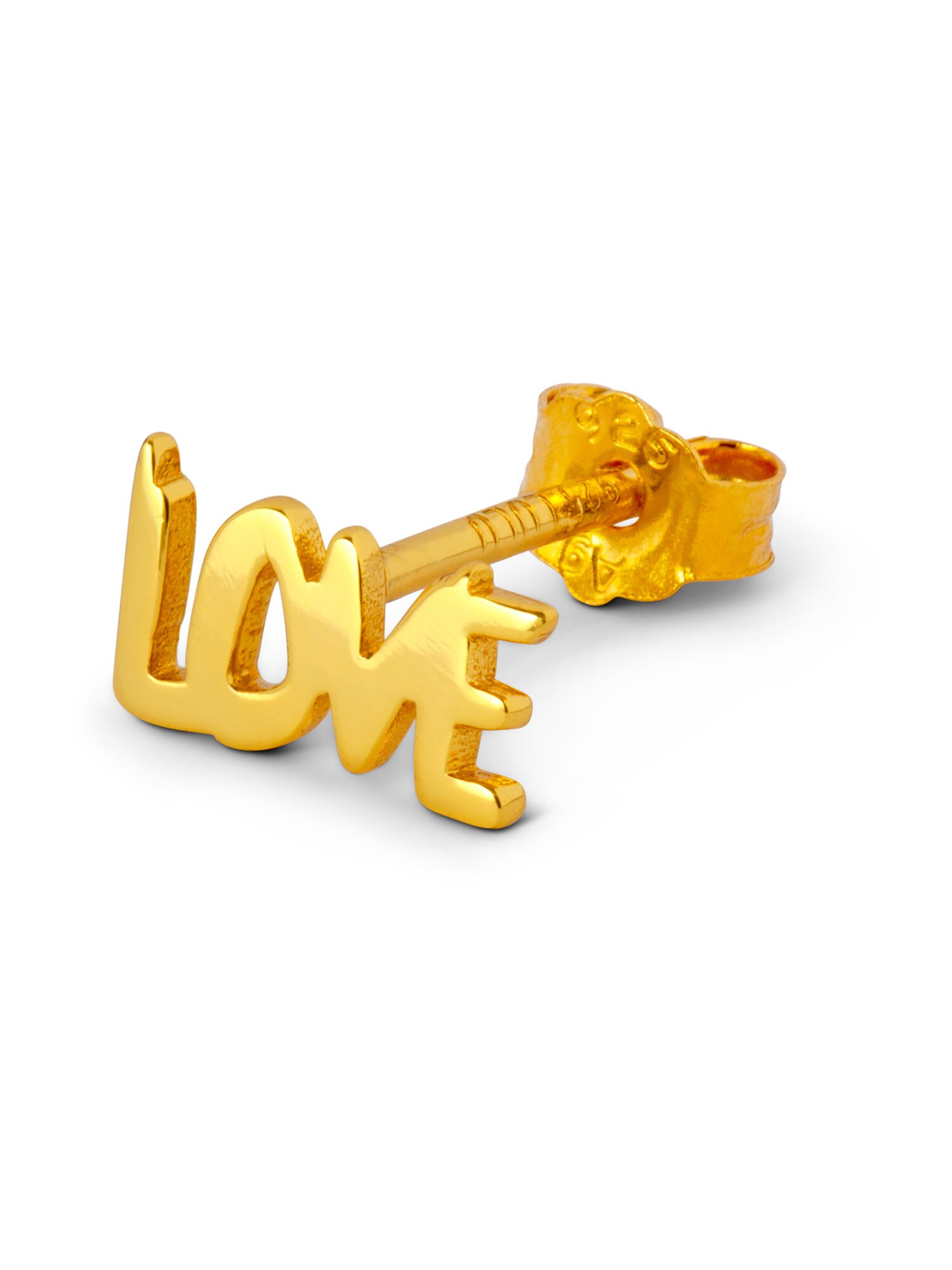 Lulu Copenhagen Uhani 'LOVE'  zlata