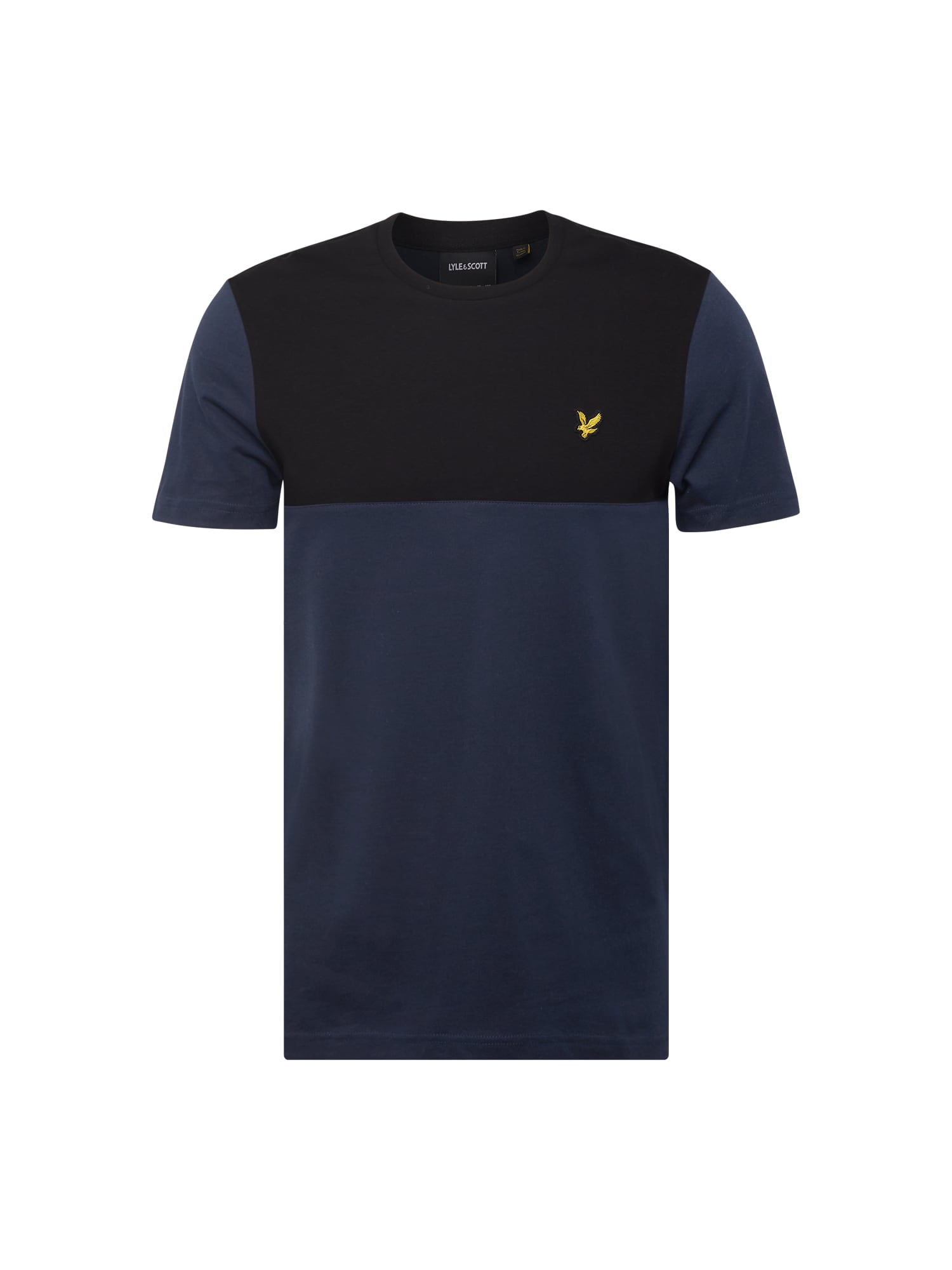 Lyle & Scott Majica  mornarska / rumena / črna