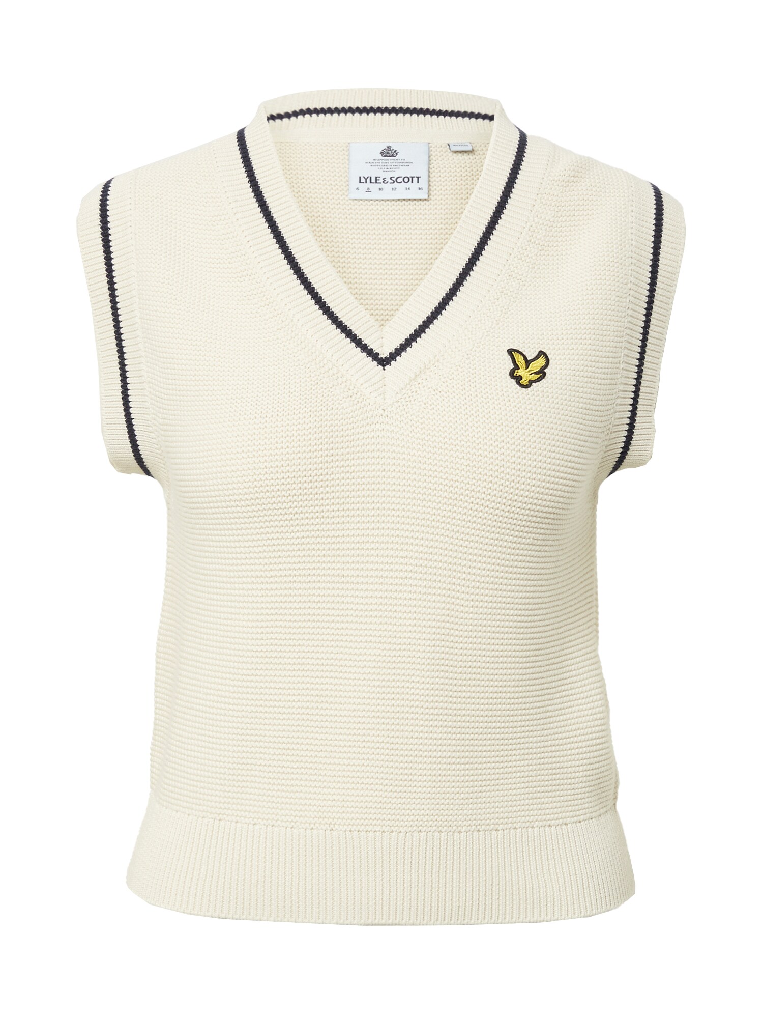 Lyle & Scott Pulover  rumena / črna / off-bela