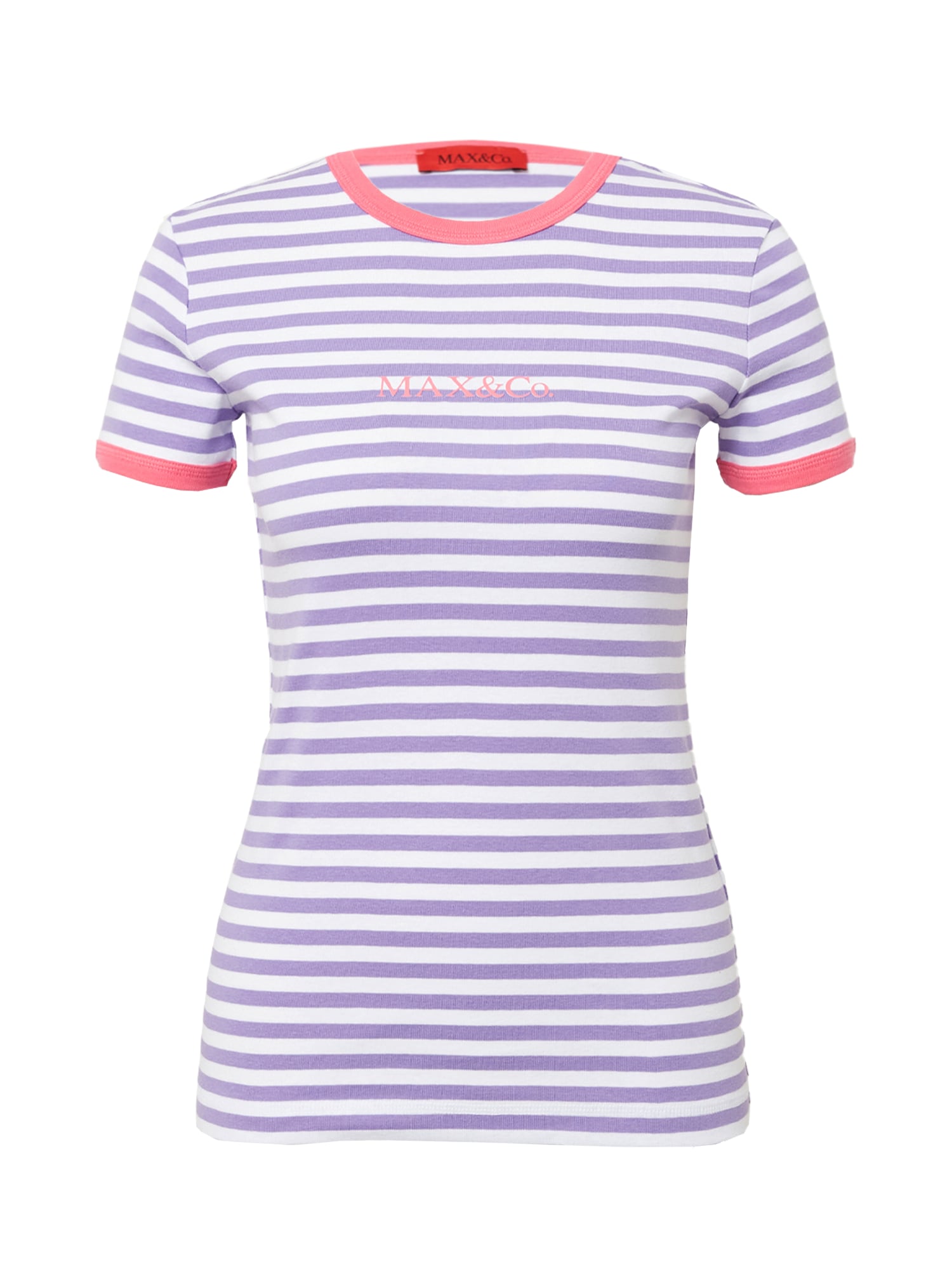 MAX&Co. Majica 'ORARIO'  lila / svetlo roza / bela